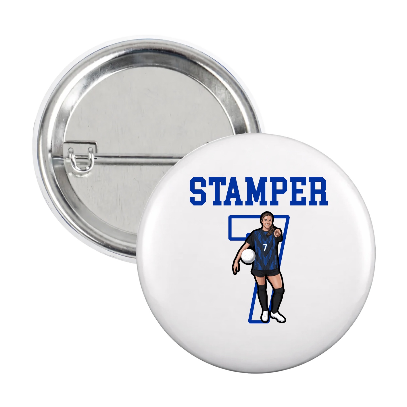 Game Day Button — Shirsey in White