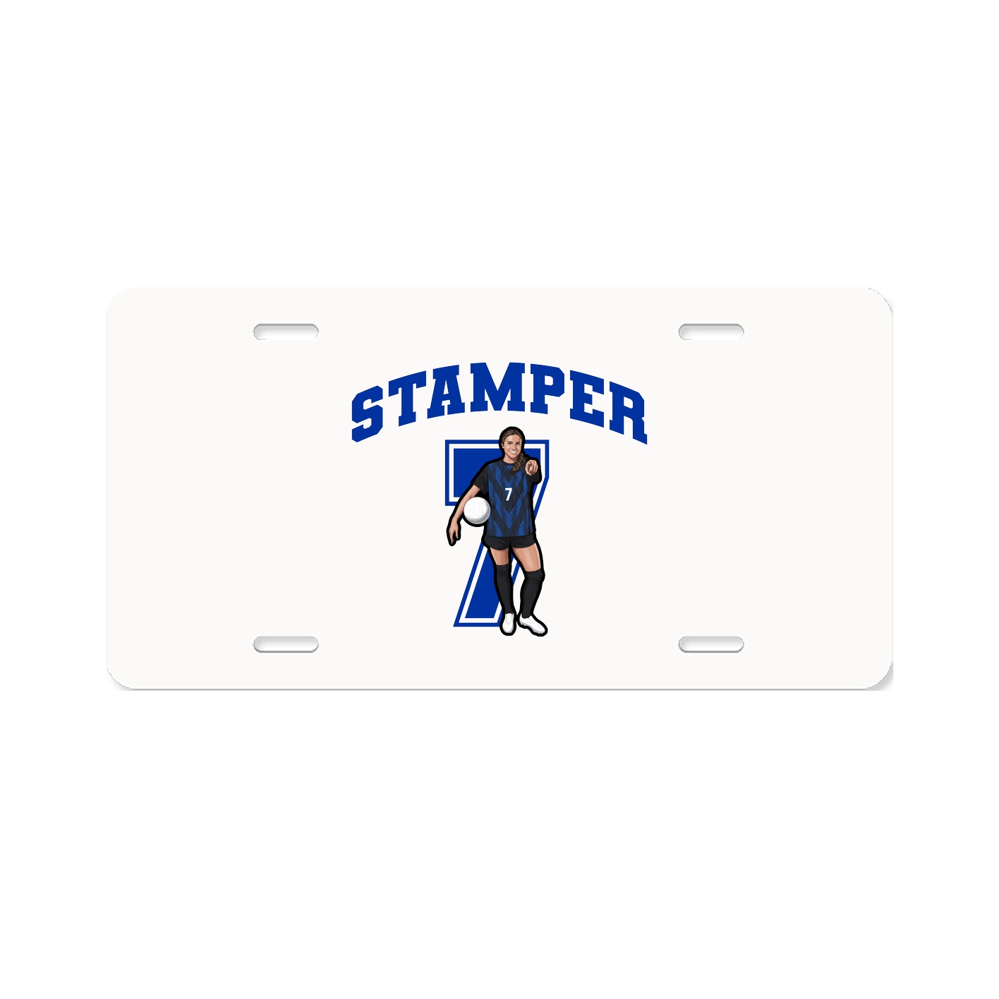 License Plate — Number in Classic