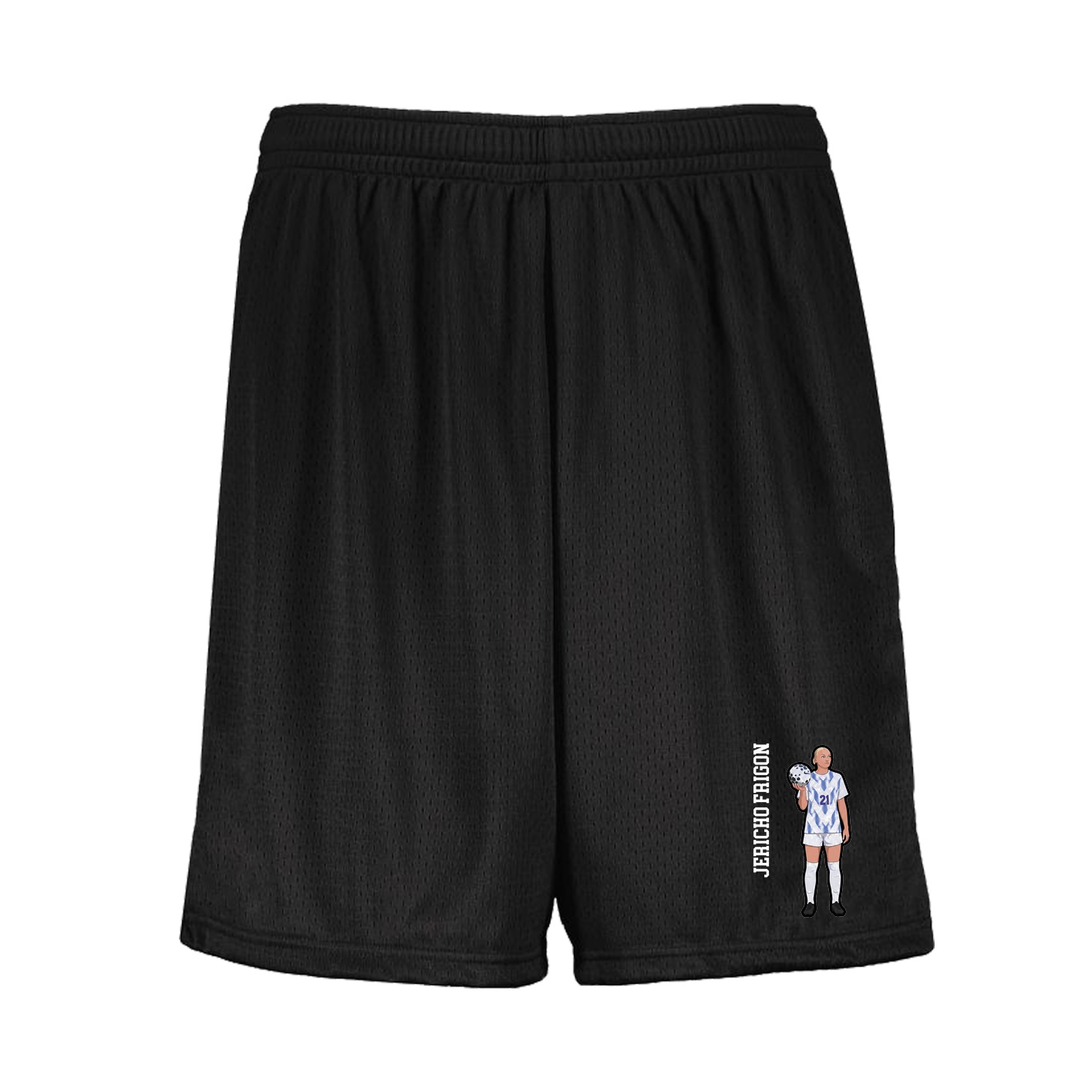 Shorts — Name Vertical in Black
