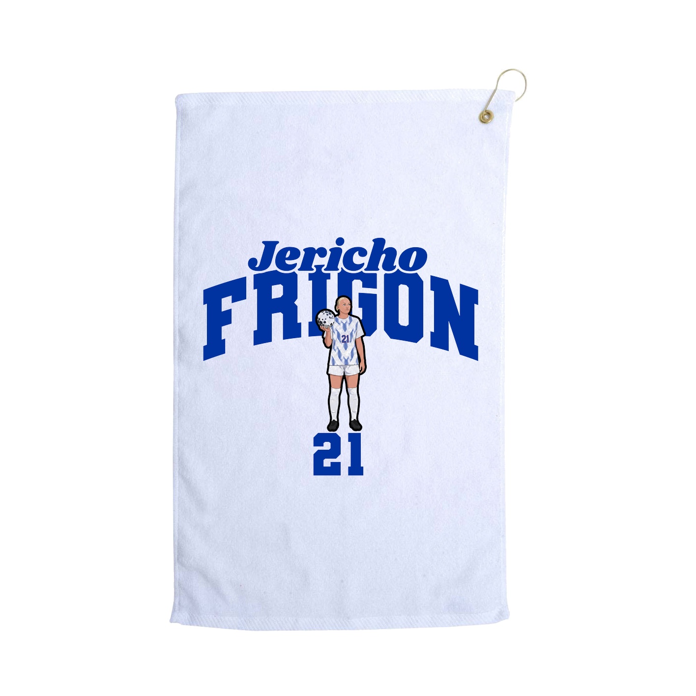 Golf Towel — Signature Arch in White