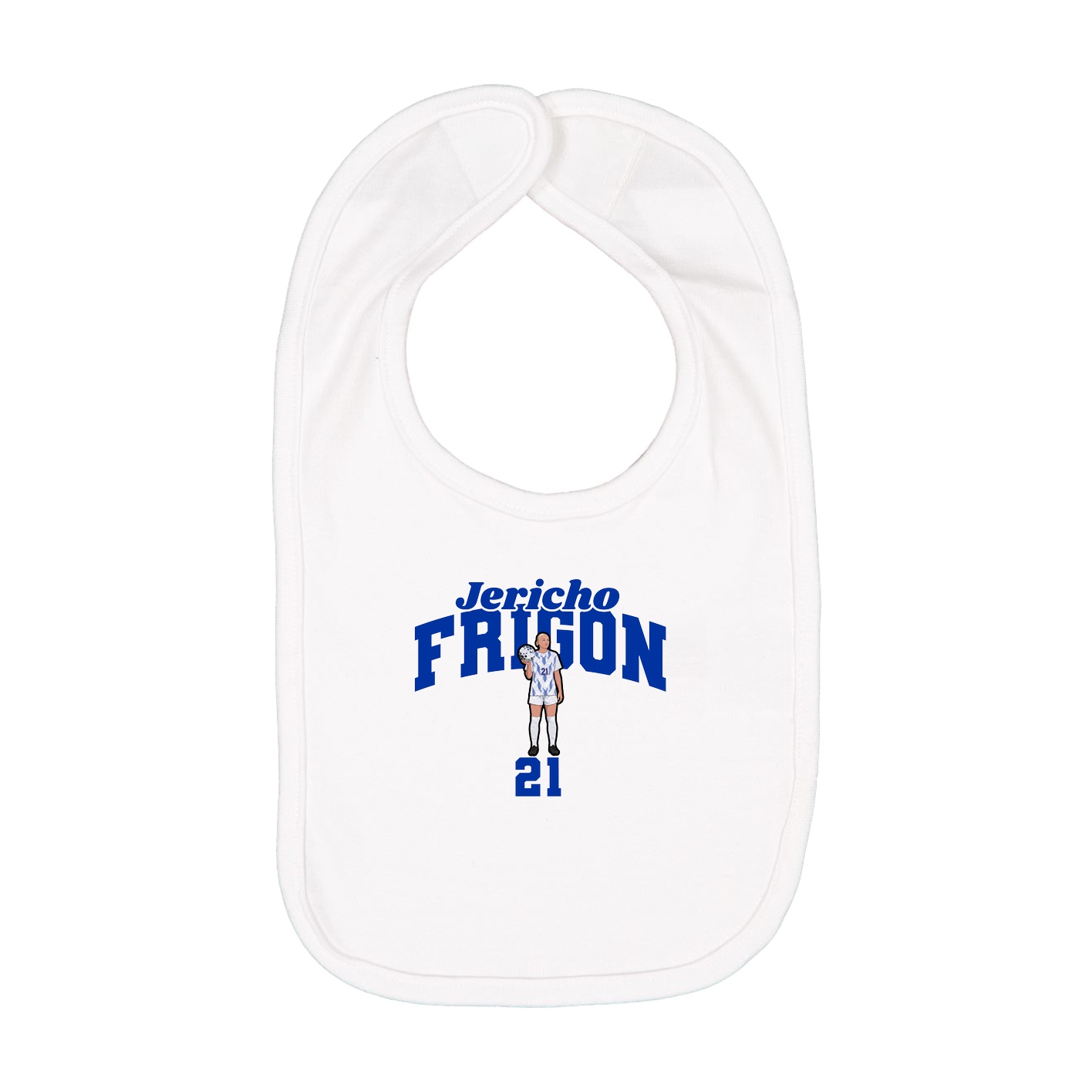 Infant Bib — Signature Arch in White