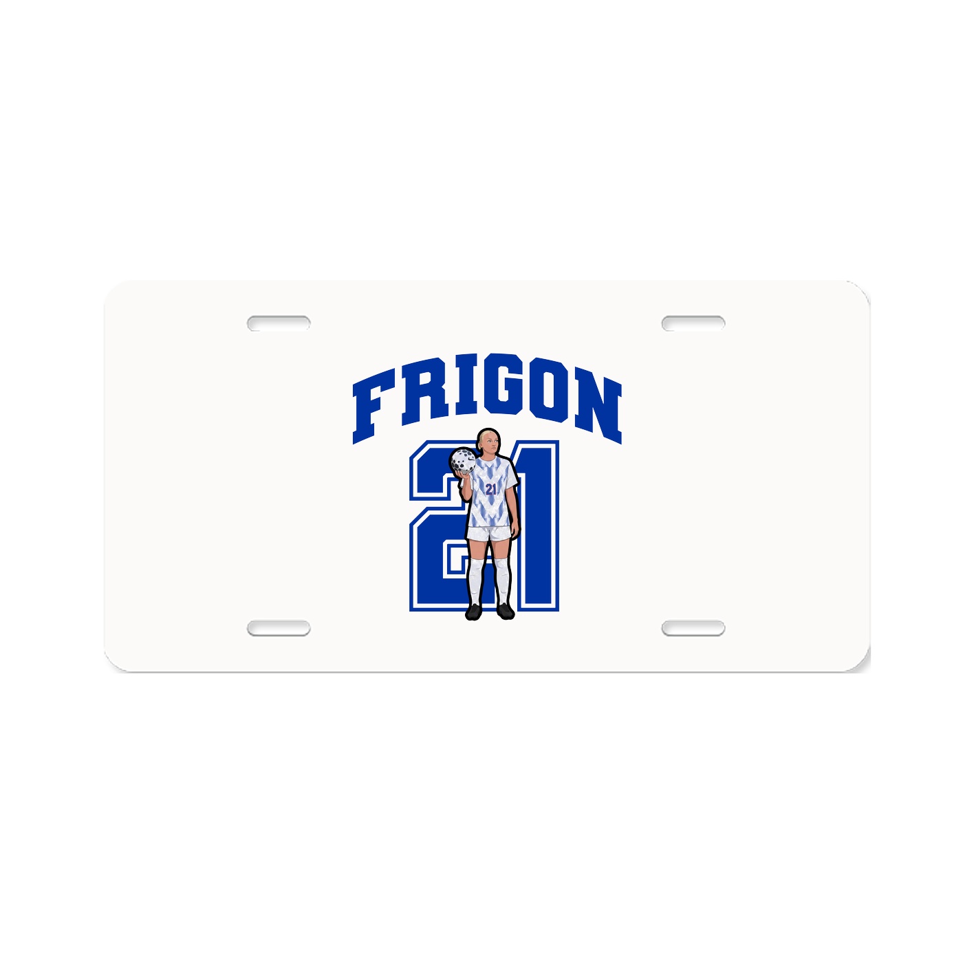 License Plate — Number in Classic