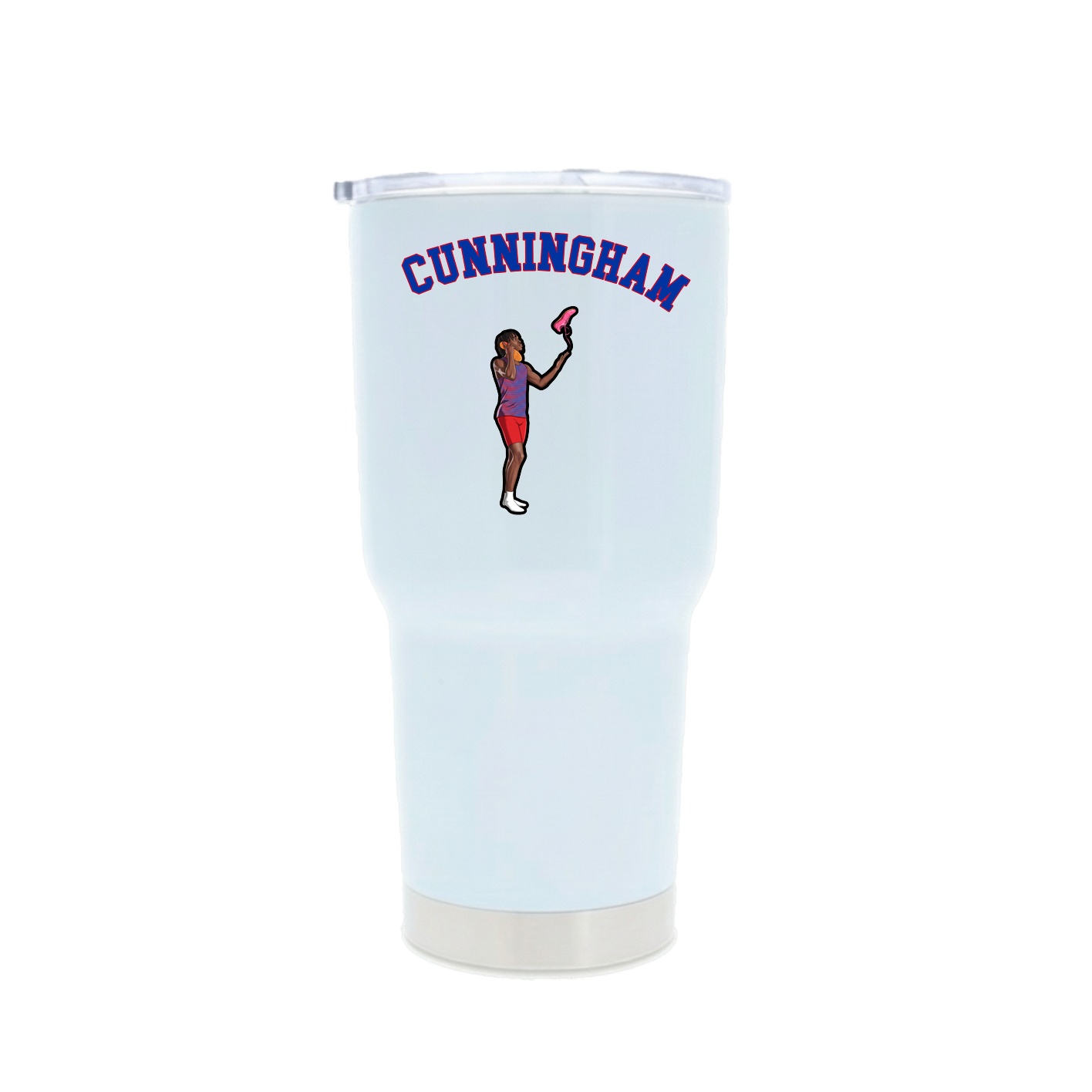 30oz Stainless Steel Tumbler — Shirsey Arch in White