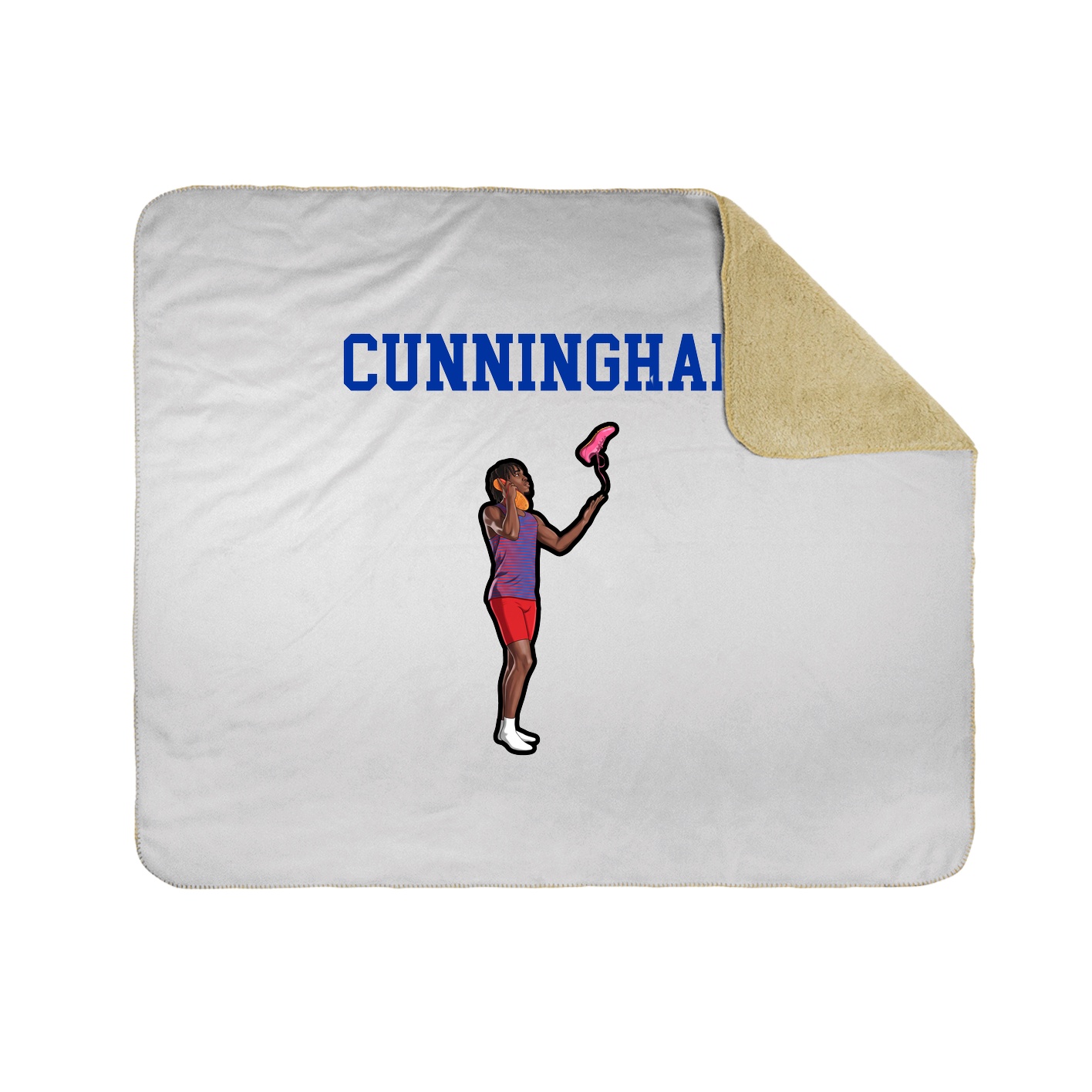 Throw Blanket — Shirsey in White