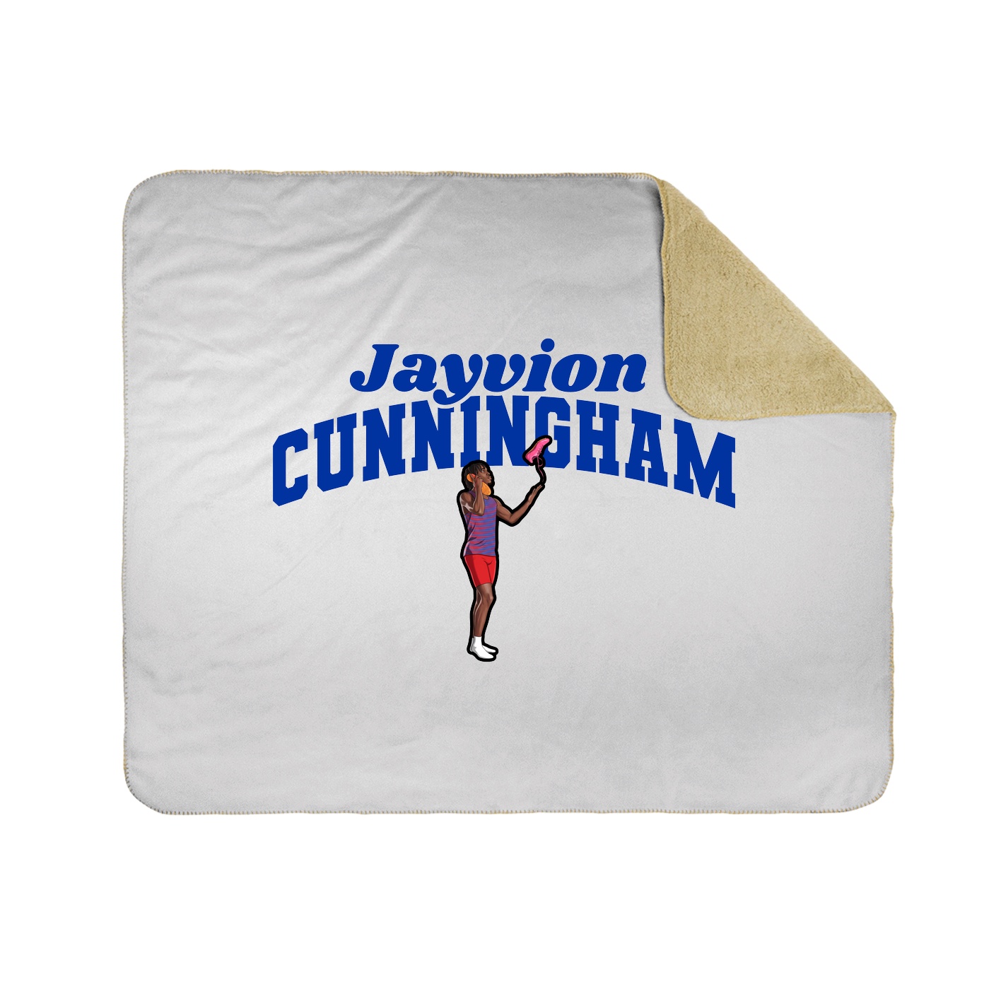 Throw Blanket — Signature Arch in White