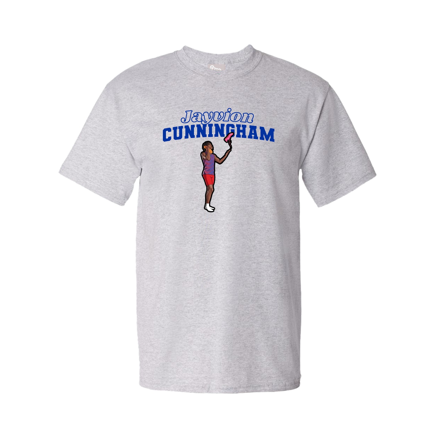 Youth Tee — Name Arch in Grey