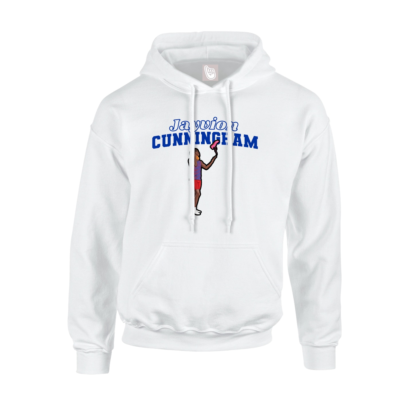 Hoodie — Name Arch in White