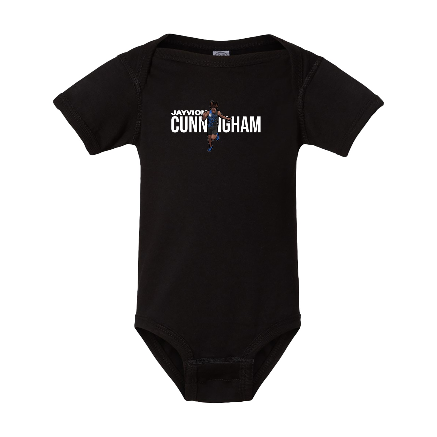 Baby Onesie — Player Name in Black