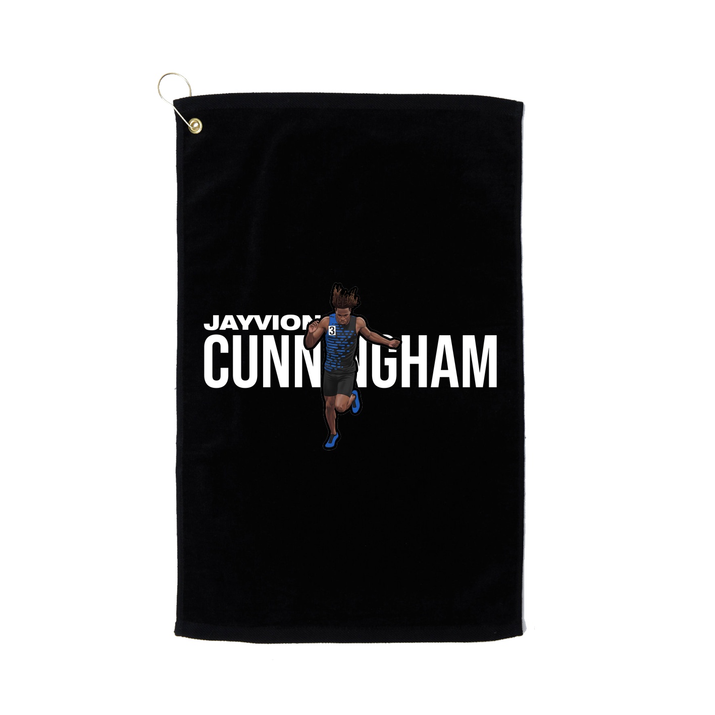 Golf Towel — Player Name in Black