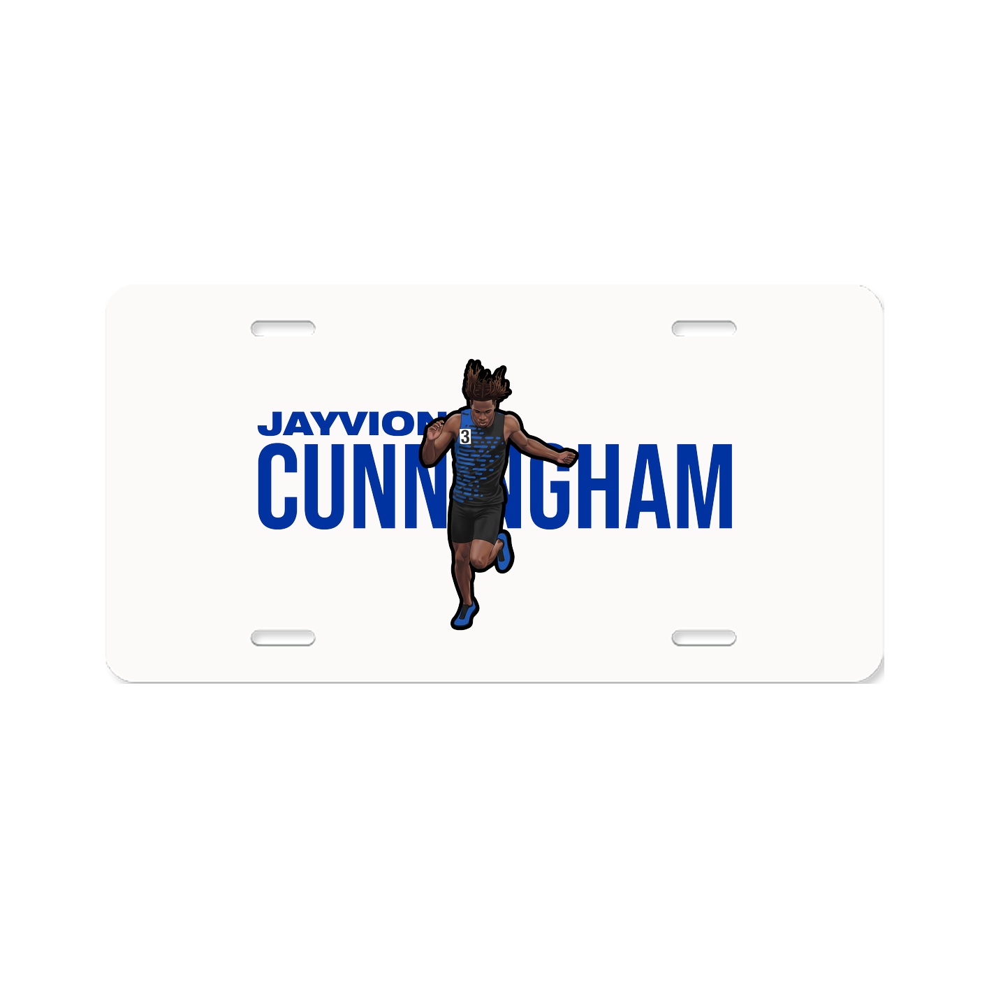 License Plate — Player Name in Classic