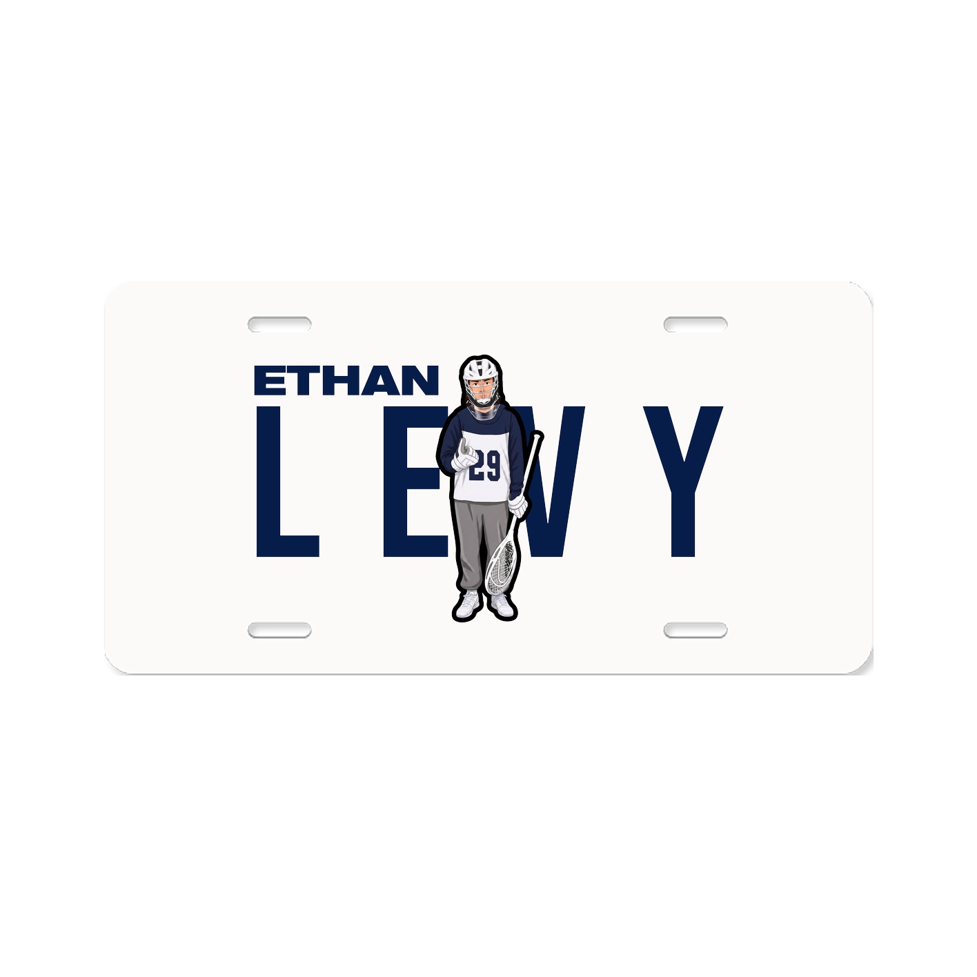 License Plate — Player Name in Classic