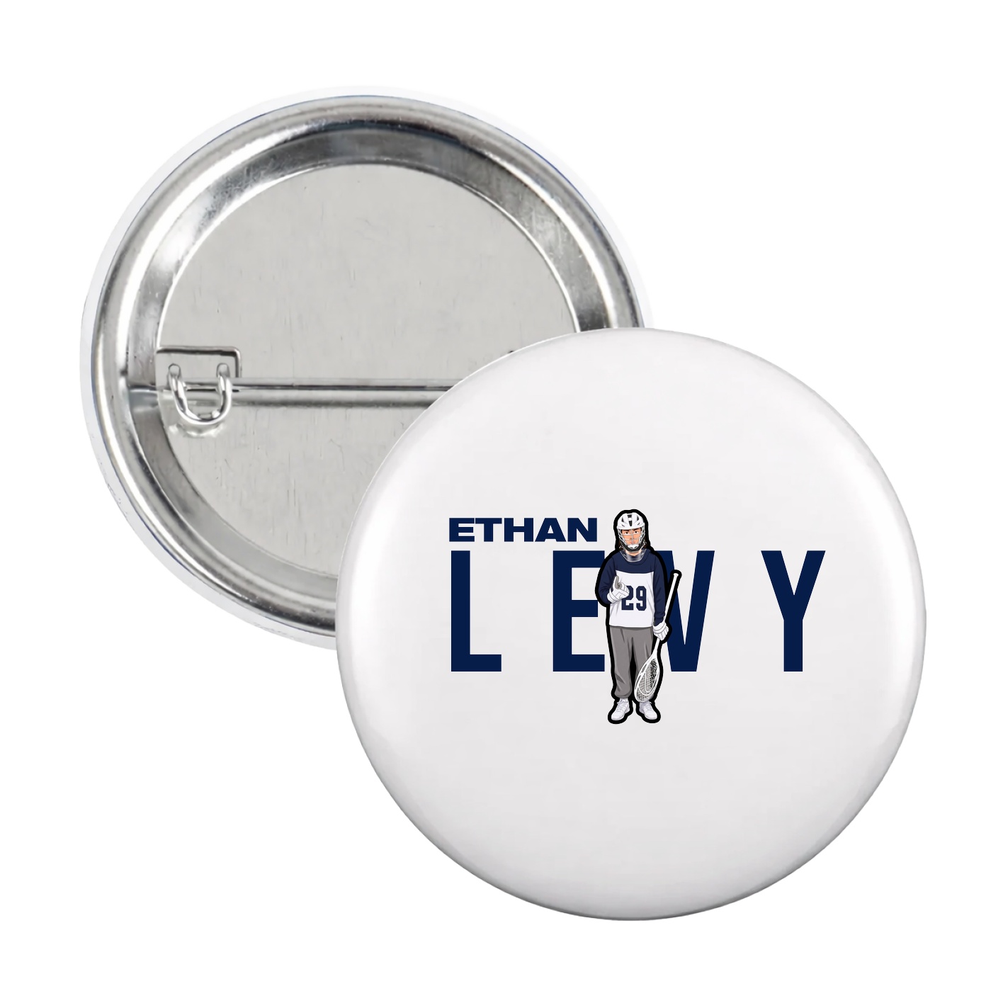 Game Day Button — Player Name in White