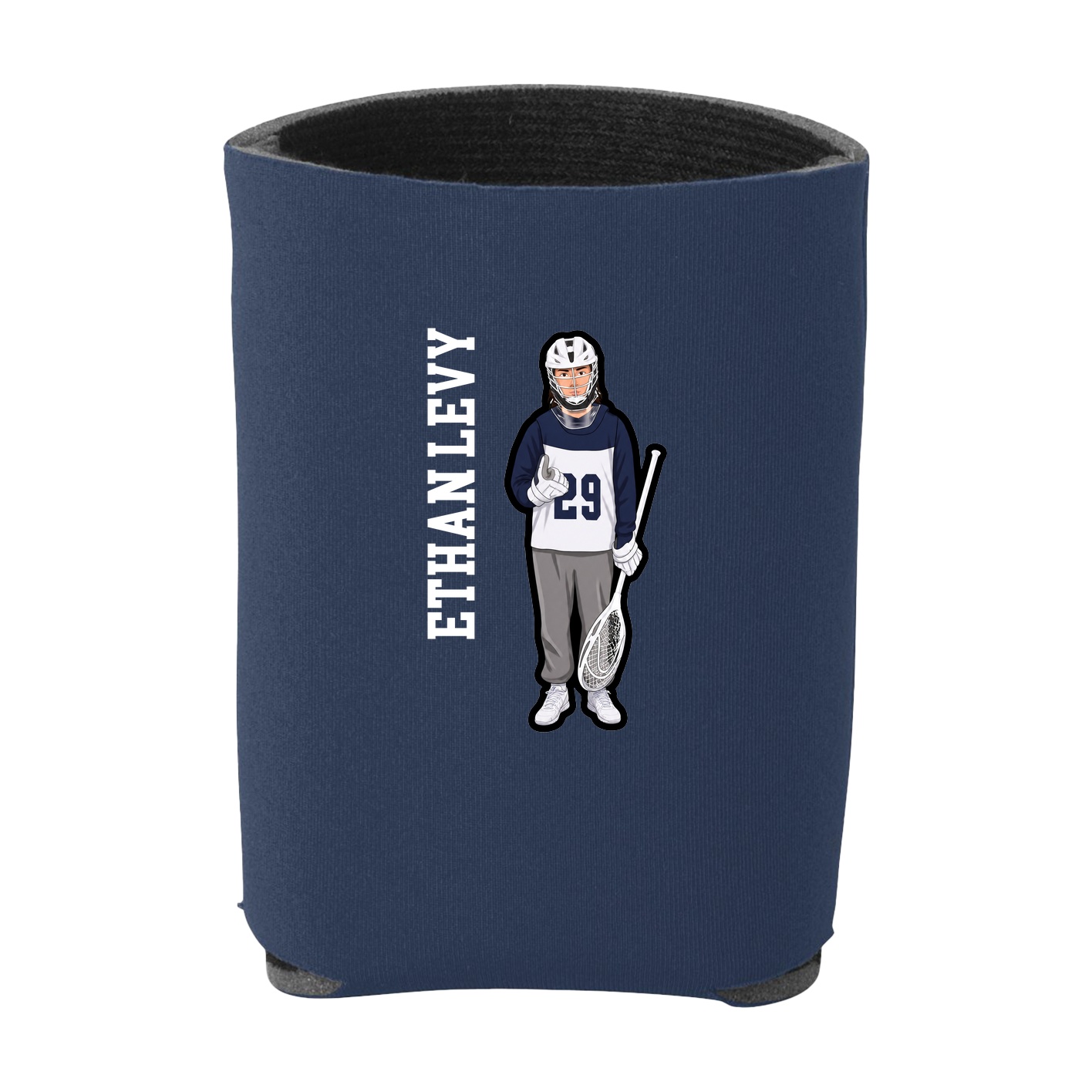 Can Holder — Name Vertical in Navy