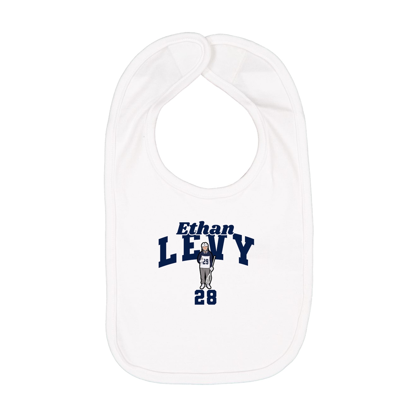 Infant Bib — Signature Arch in White