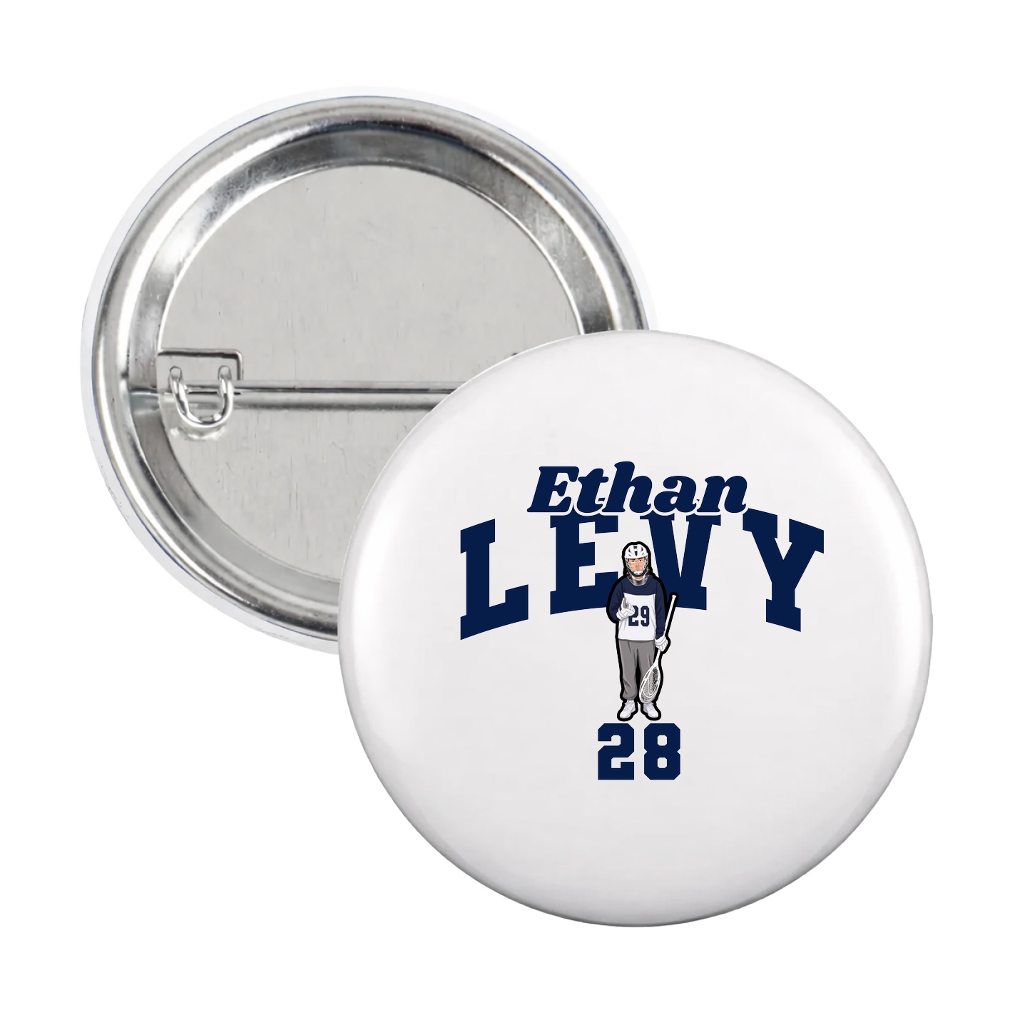 Game Day Button — Signature Arch in White