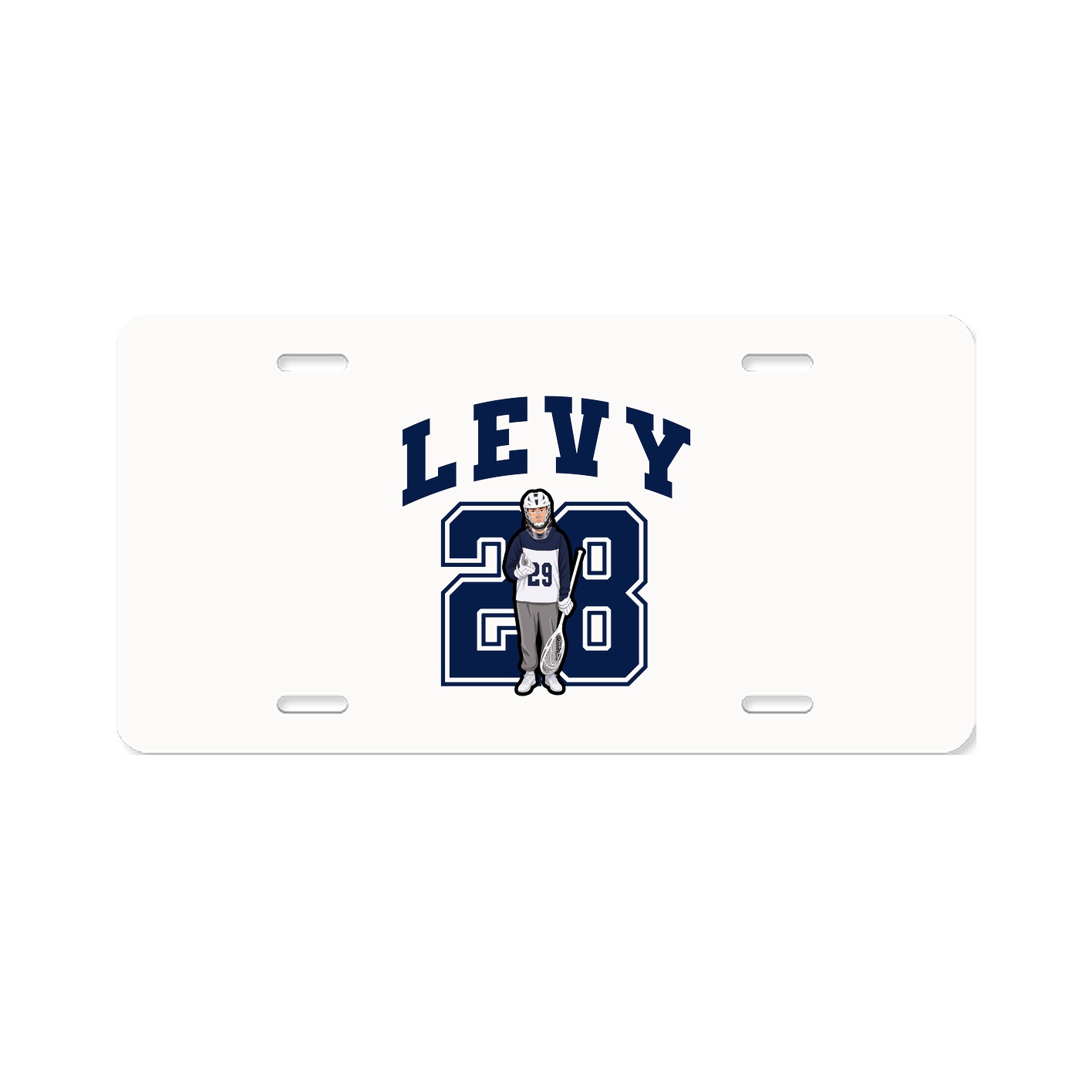 License Plate — Number in Classic