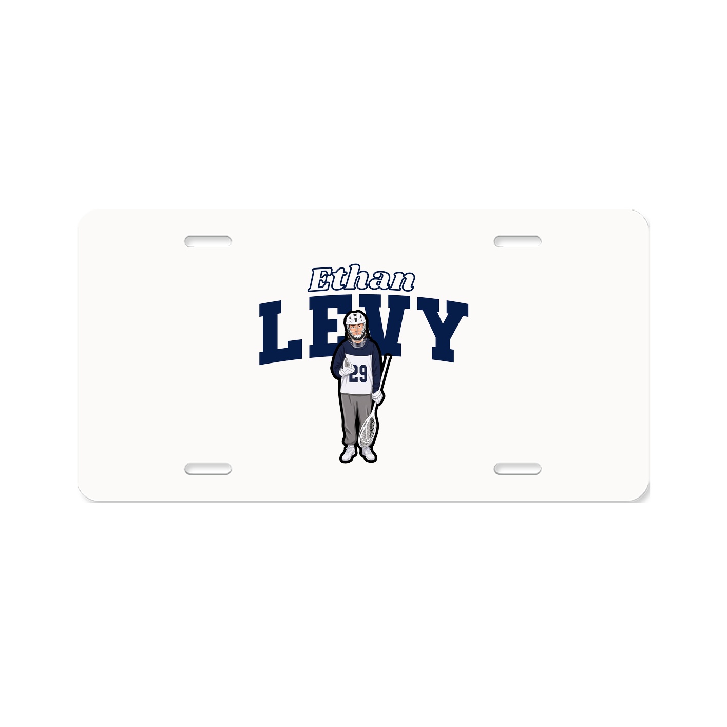 License Plate — Name Arch in Classic