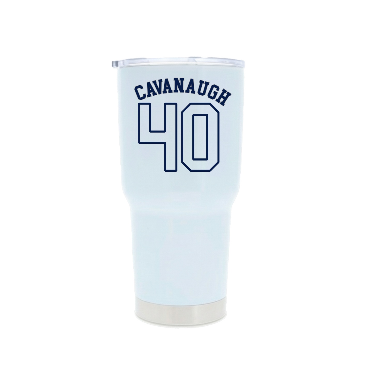 30oz Stainless Steel Tumbler — Shirsey Arch in White