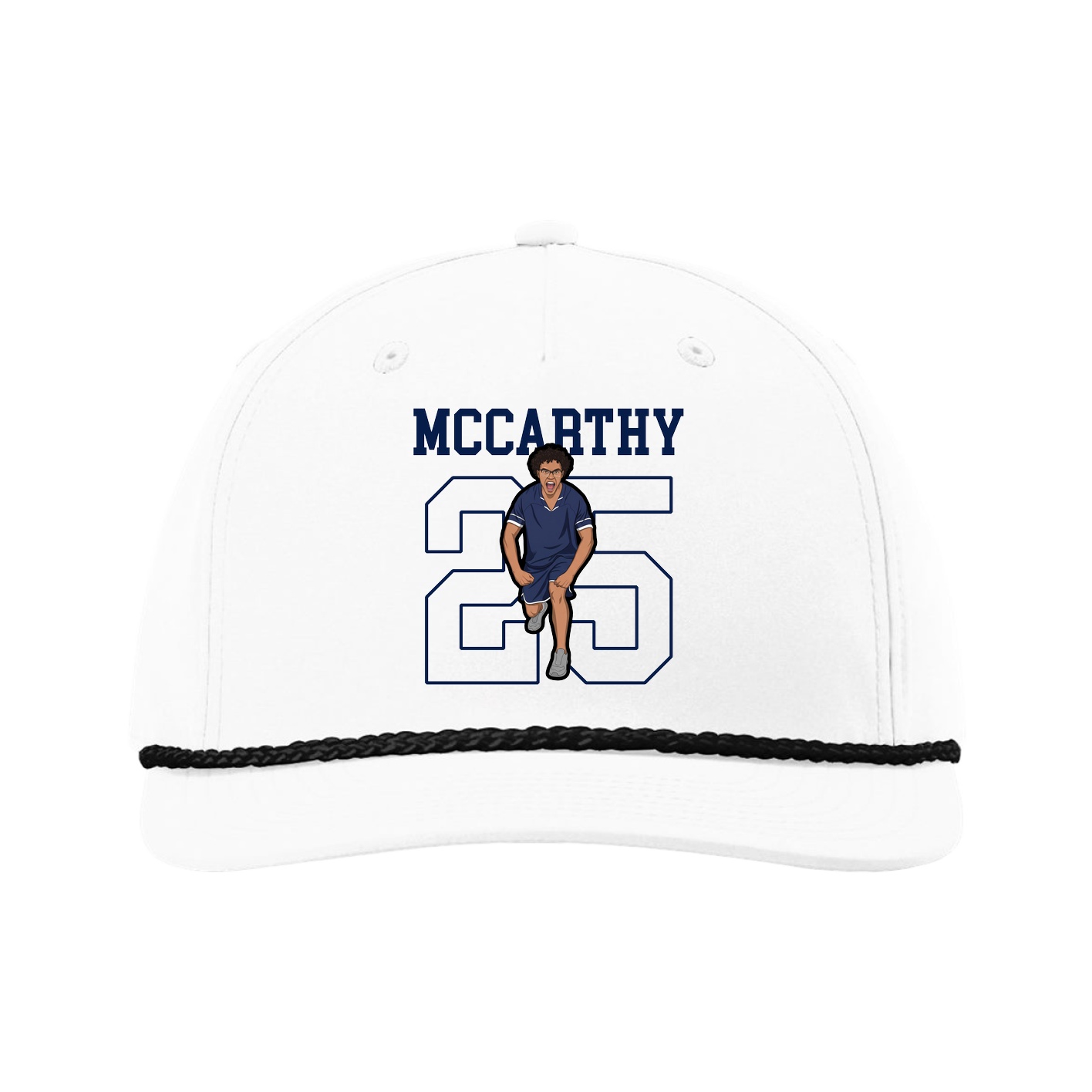 Five-Panel Classic Rope Cap — Shirsey in White
