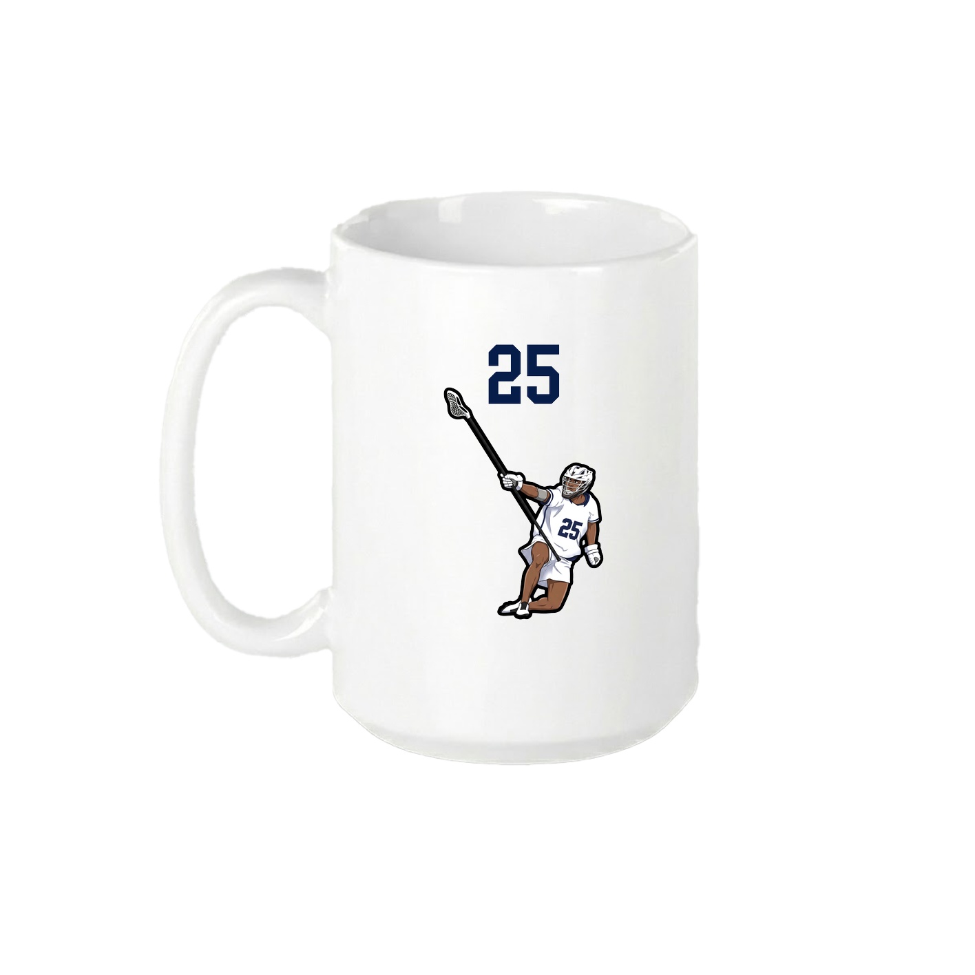 15oz Coffee Mug — Number Top in White