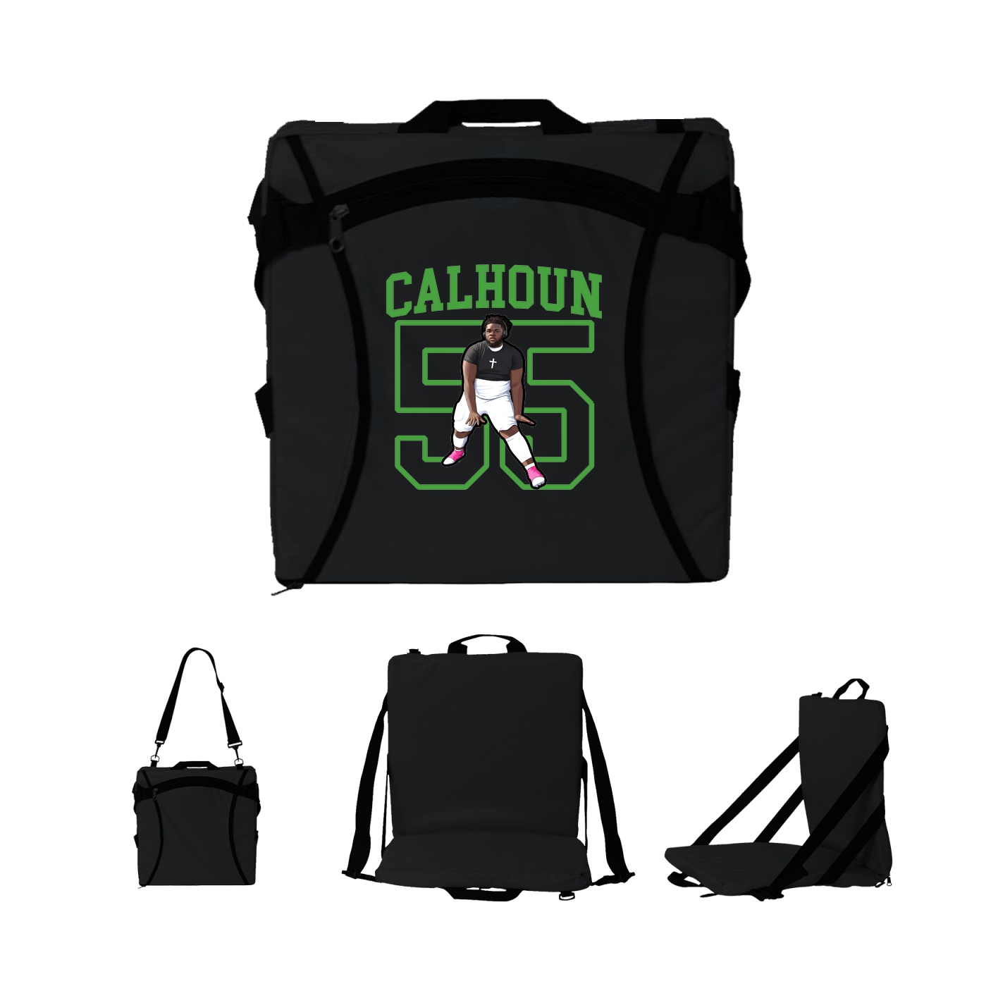 Folding Stadium Seat — Shirsey in Black