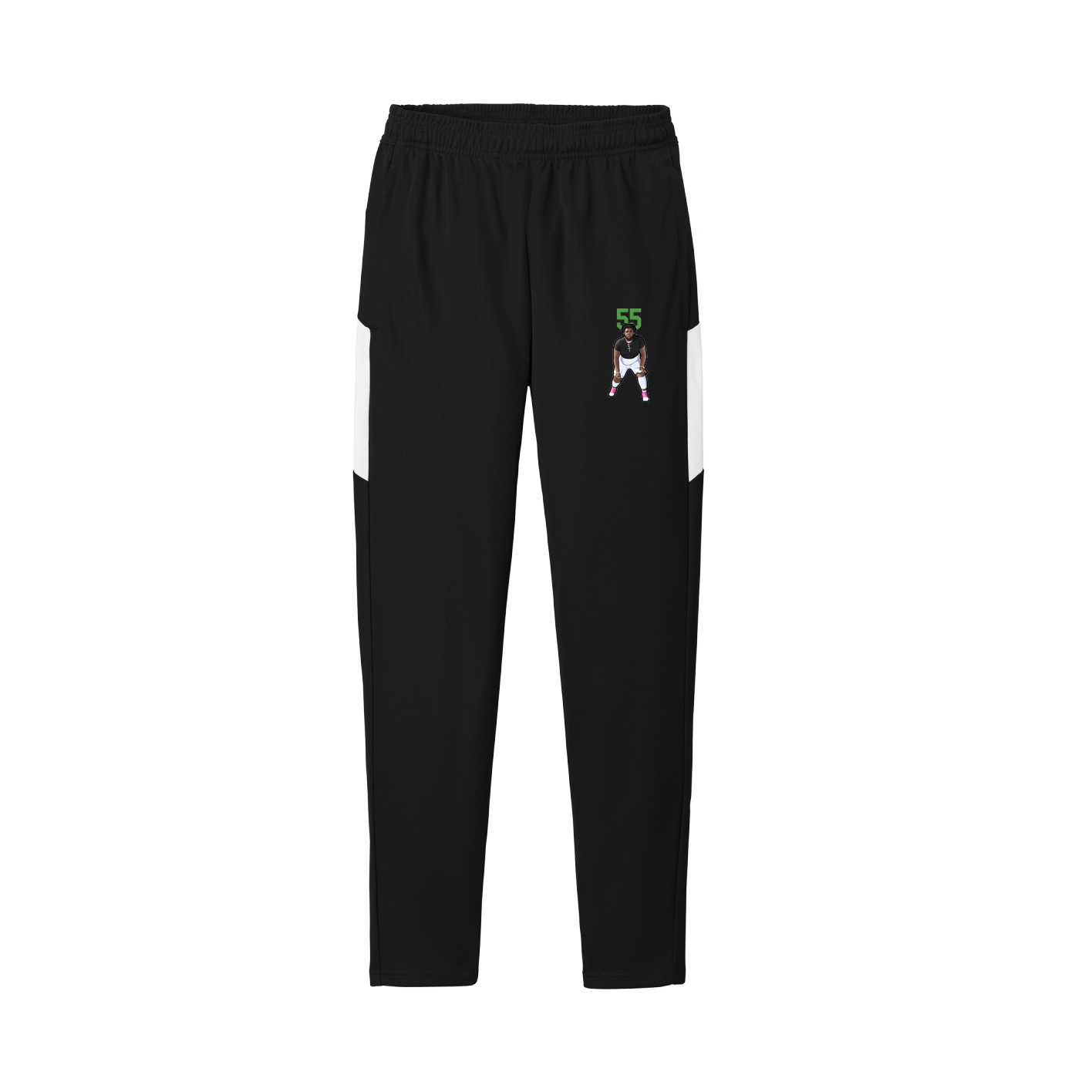 Team Travel Pant — Number Top in Black/White