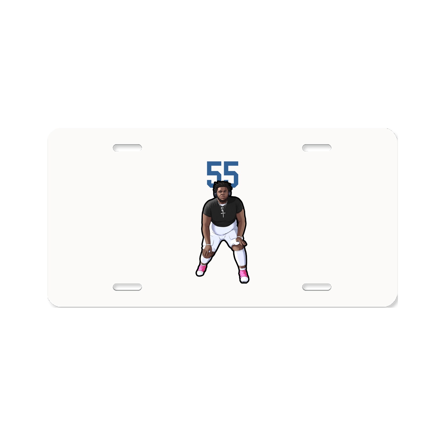 License Plate — Number Top in Classic