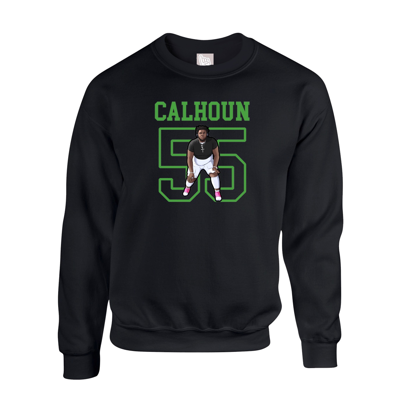 Fleece Crew — Shirsey in Black