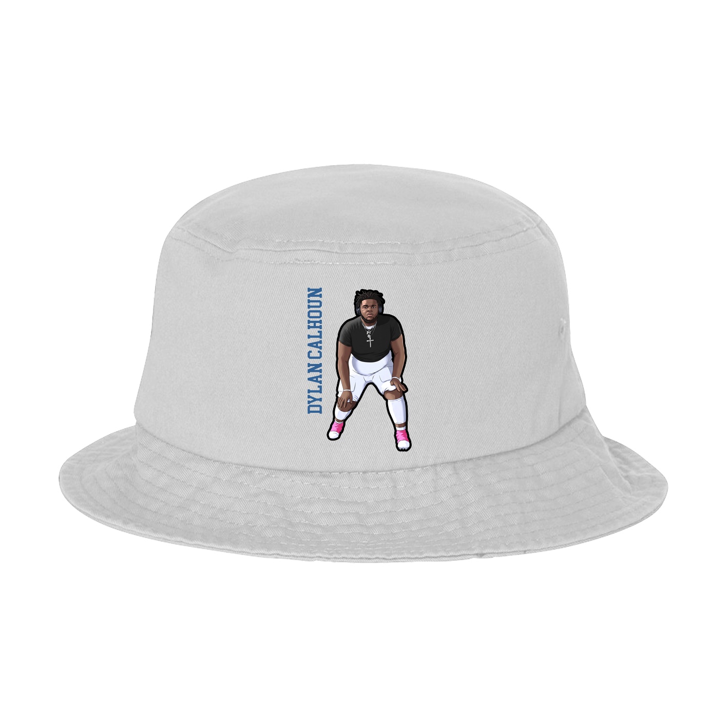 Bucket Cap — Name Vertical in White