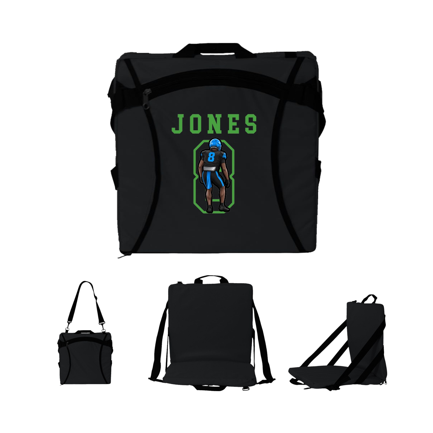 Folding Stadium Seat — Shirsey in Black