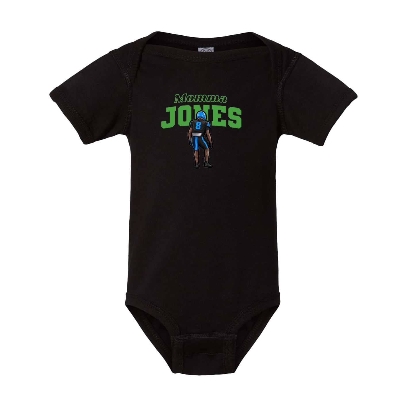 Baby Onesie — Mothers Day Block in Black
