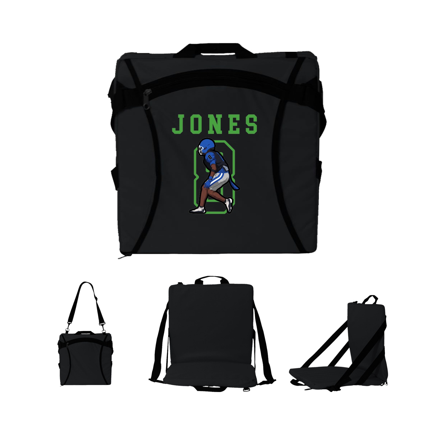 Folding Stadium Seat — Shirsey in Black