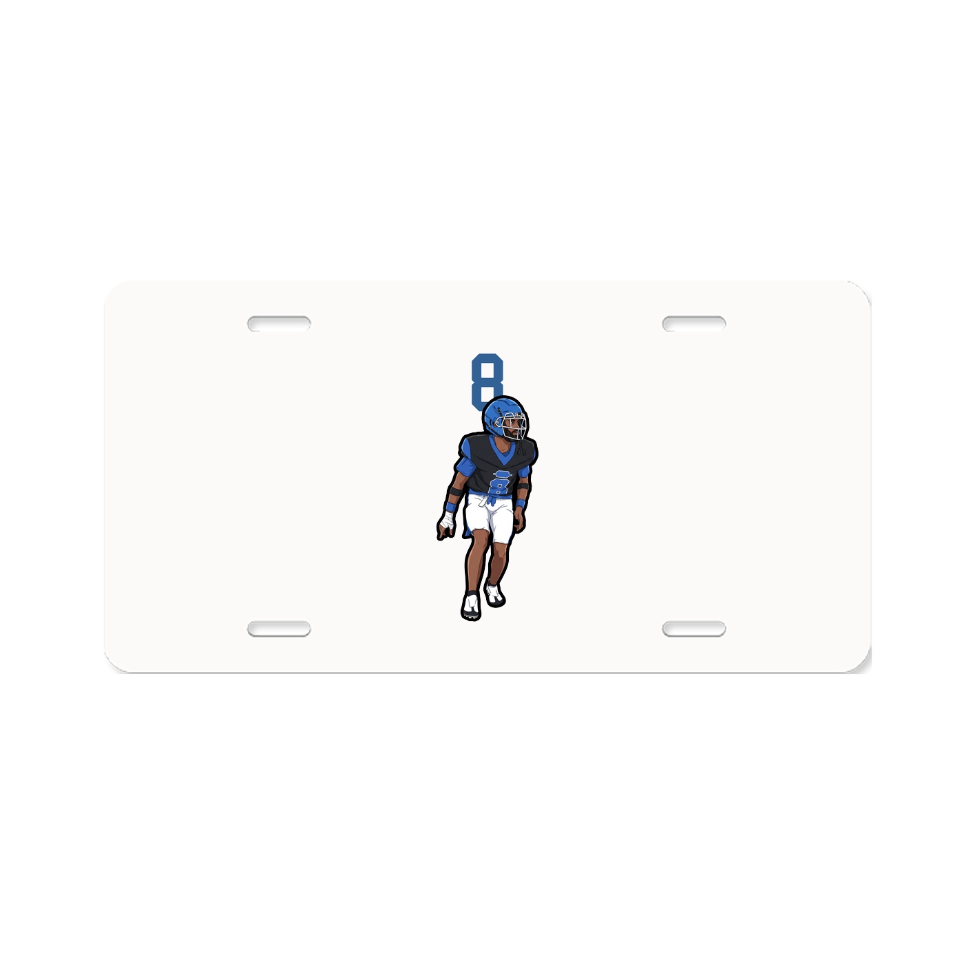 License Plate — Number Top in Classic