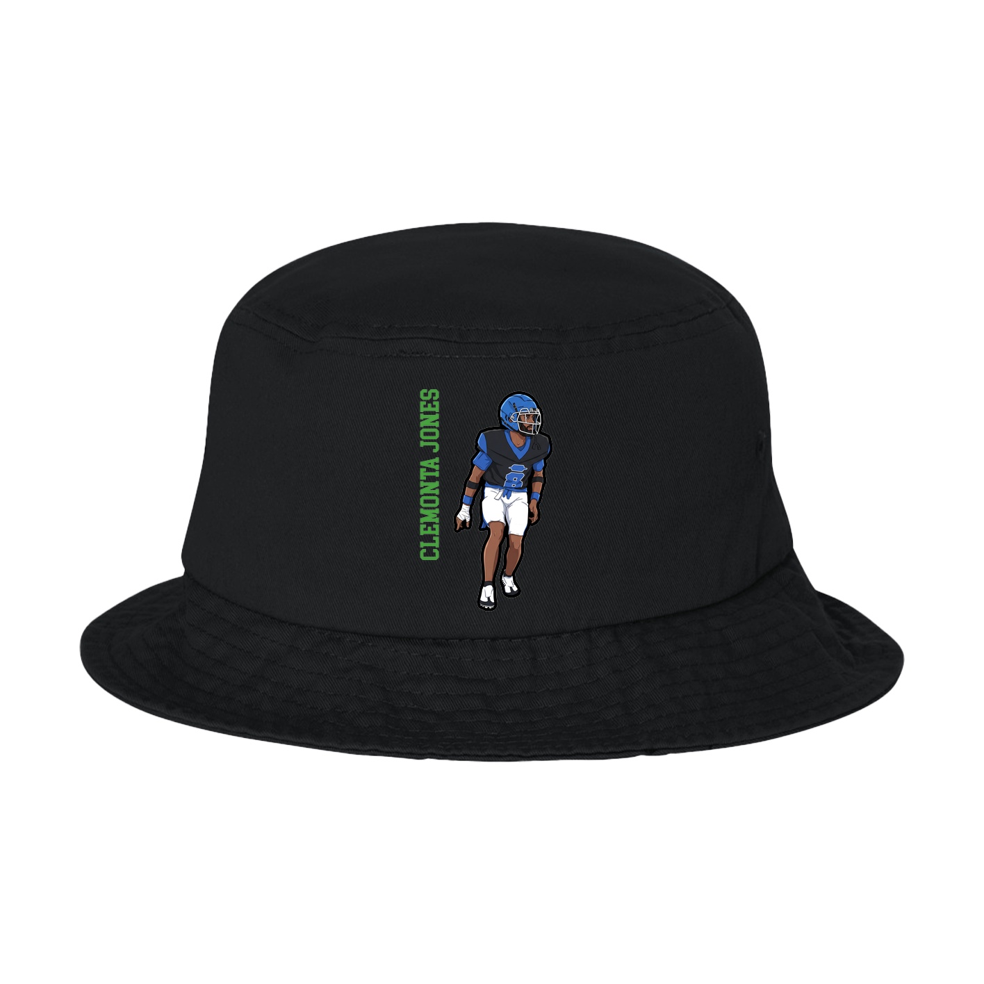 Bucket Cap — Name Vertical in Black