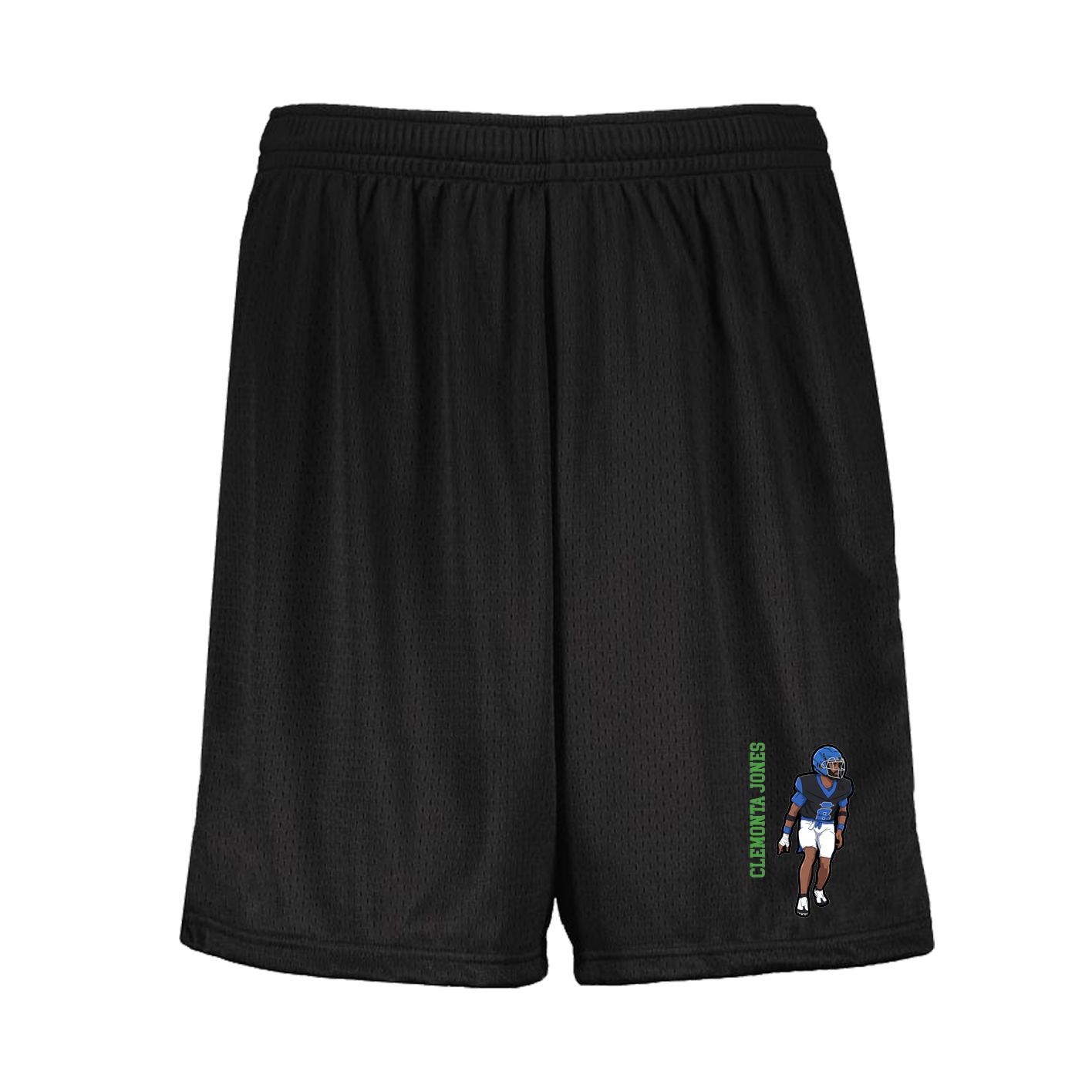 Shorts — Name Vertical in Black