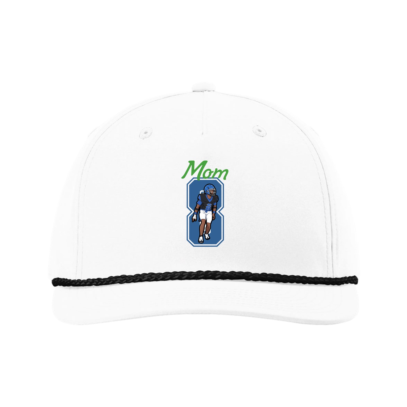 Five-Panel Classic Rope Cap — Mothers Day Shirsey in White