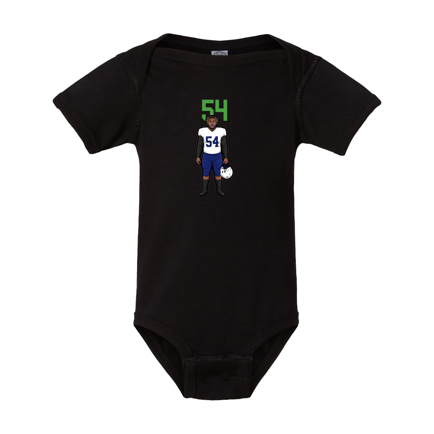 Baby Onesie — Number Top in Black