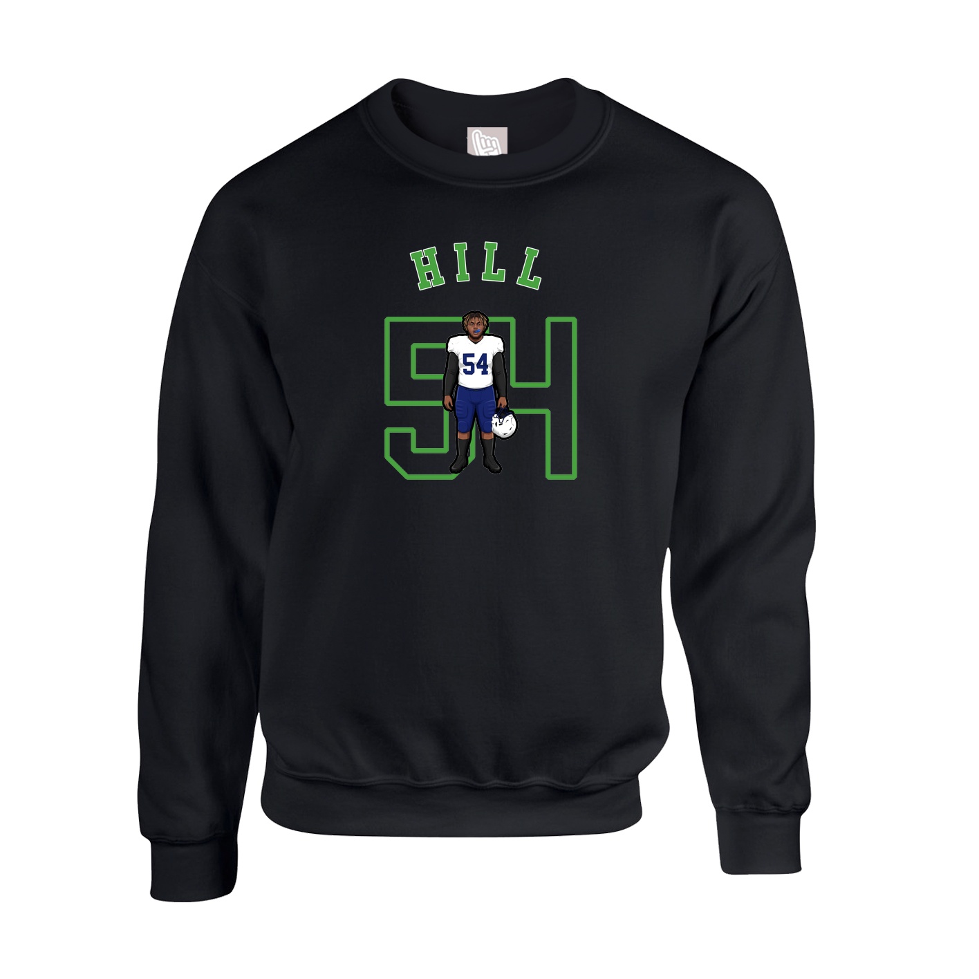 Fleece Crew — Shirsey Arch in Black