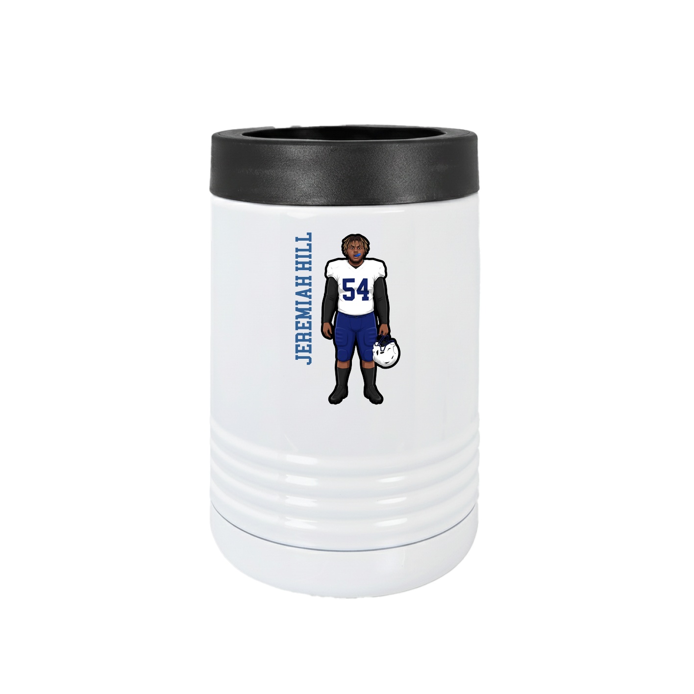 Beverage Holder — Name Vertical in White