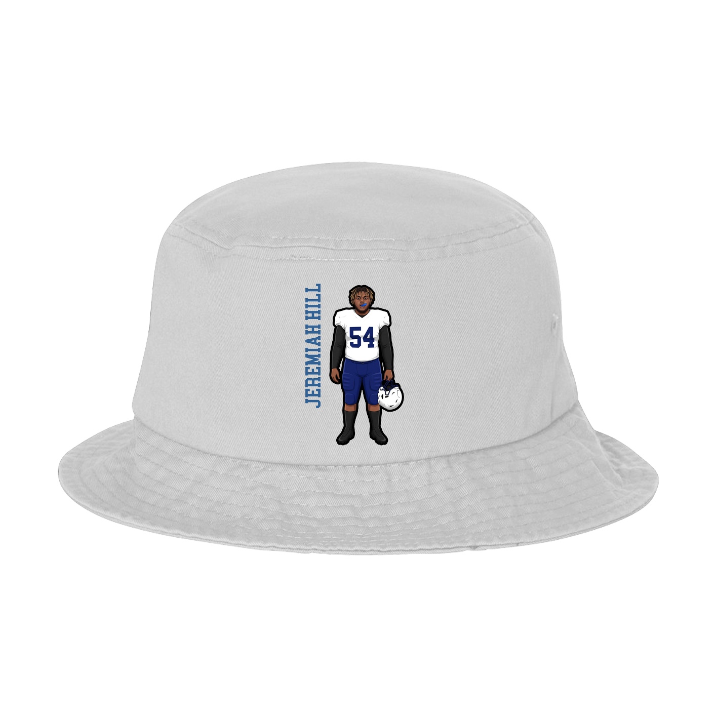 Bucket Cap — Name Vertical in White