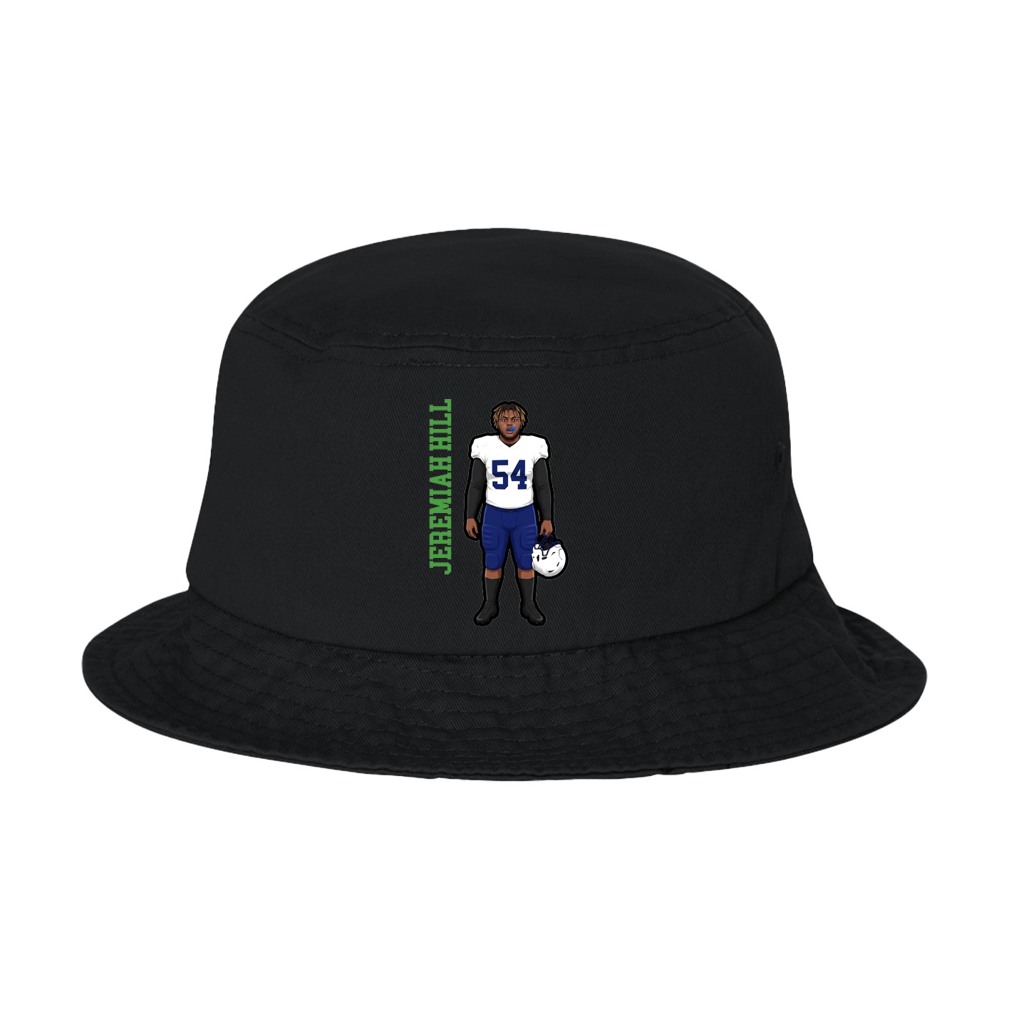 Bucket Cap — Name Vertical in Black