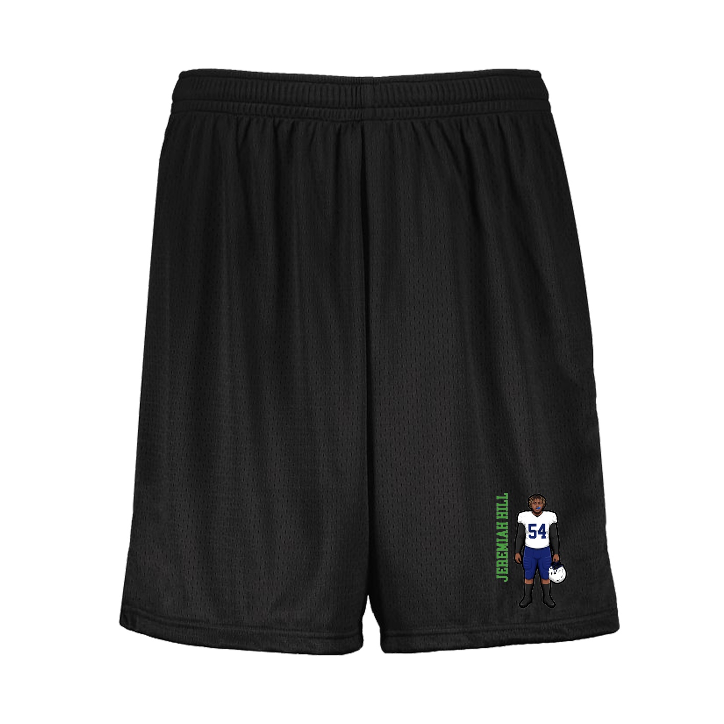 Shorts — Name Vertical in Black