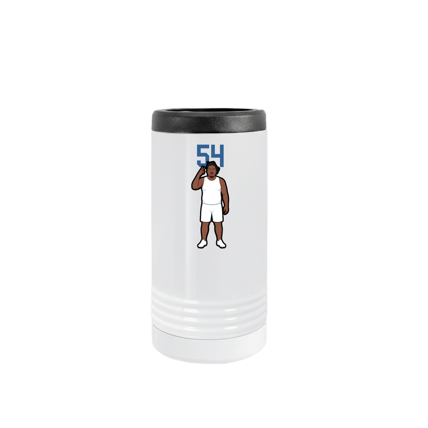 Slim Beverage Holder — Number Top in White