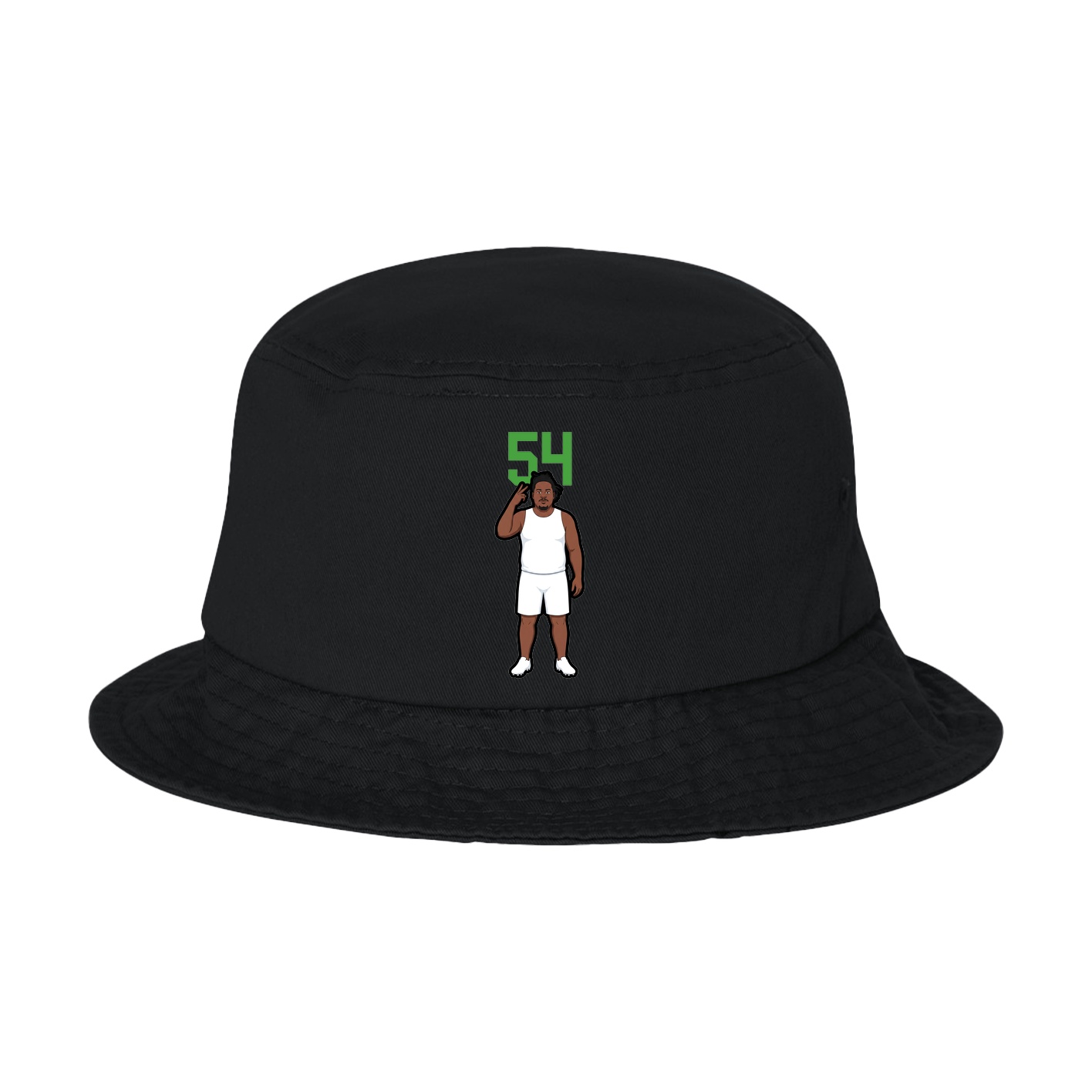Bucket Cap — Number Top in Black