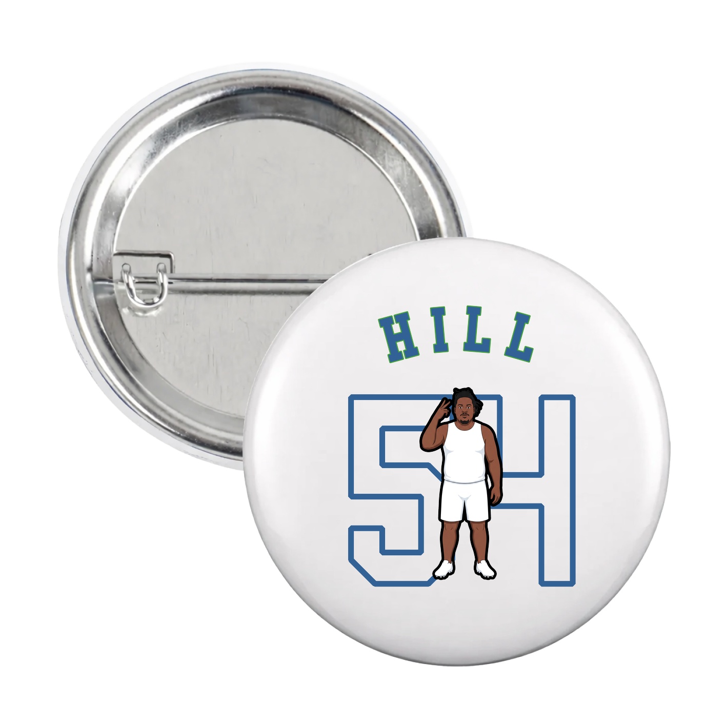 Game Day Button — Shirsey Arch in White