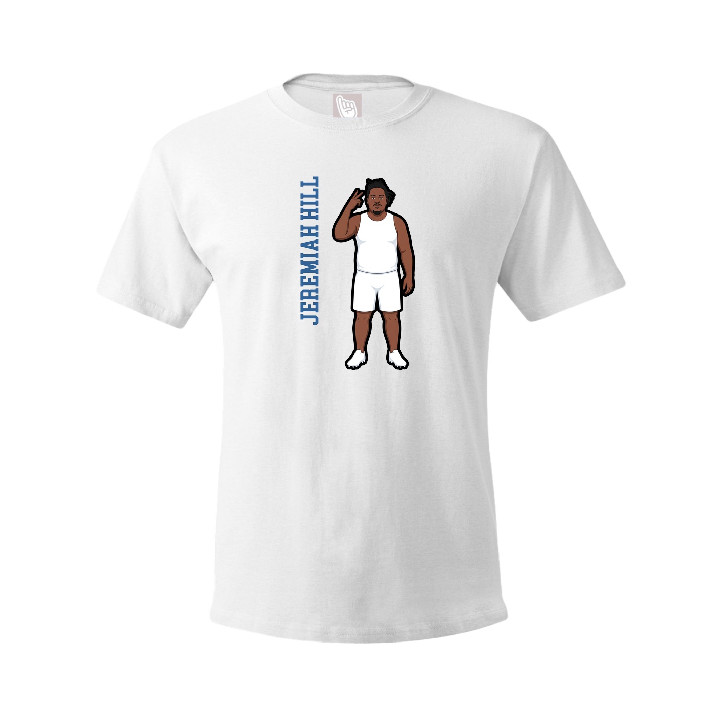 Tee — Name Vertical in White