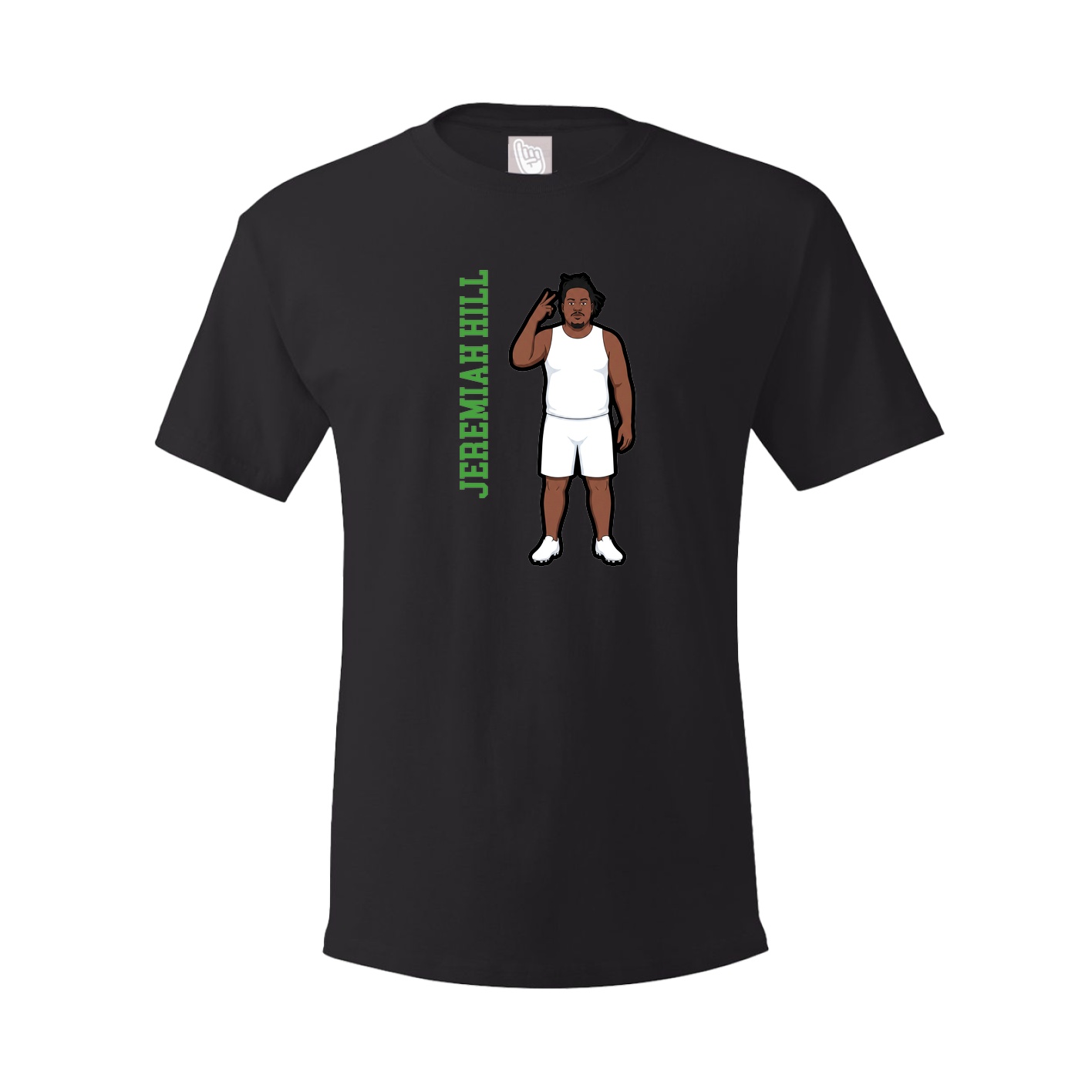Youth Tee — Name Vertical in Black