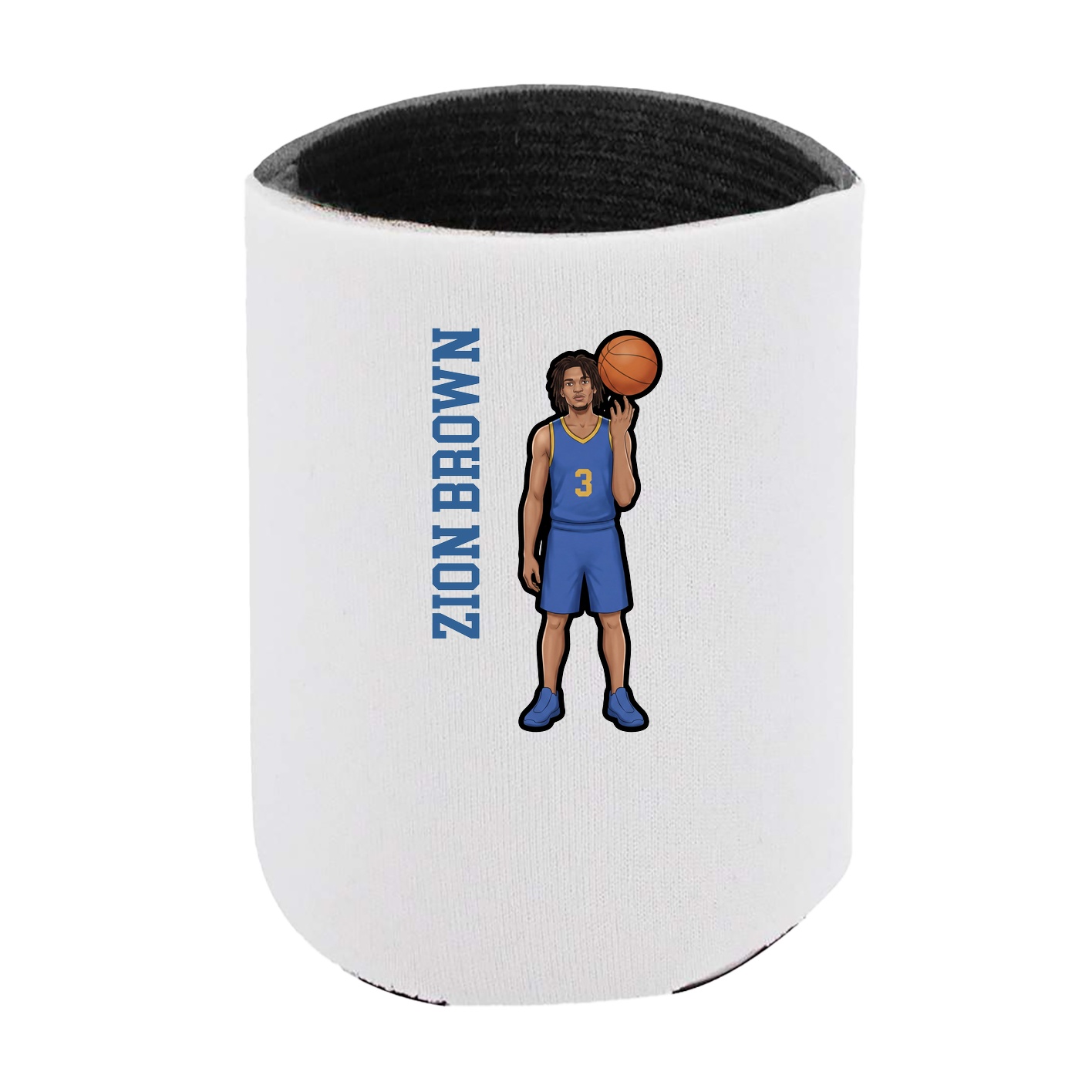 Can Holder — Name Vertical in White