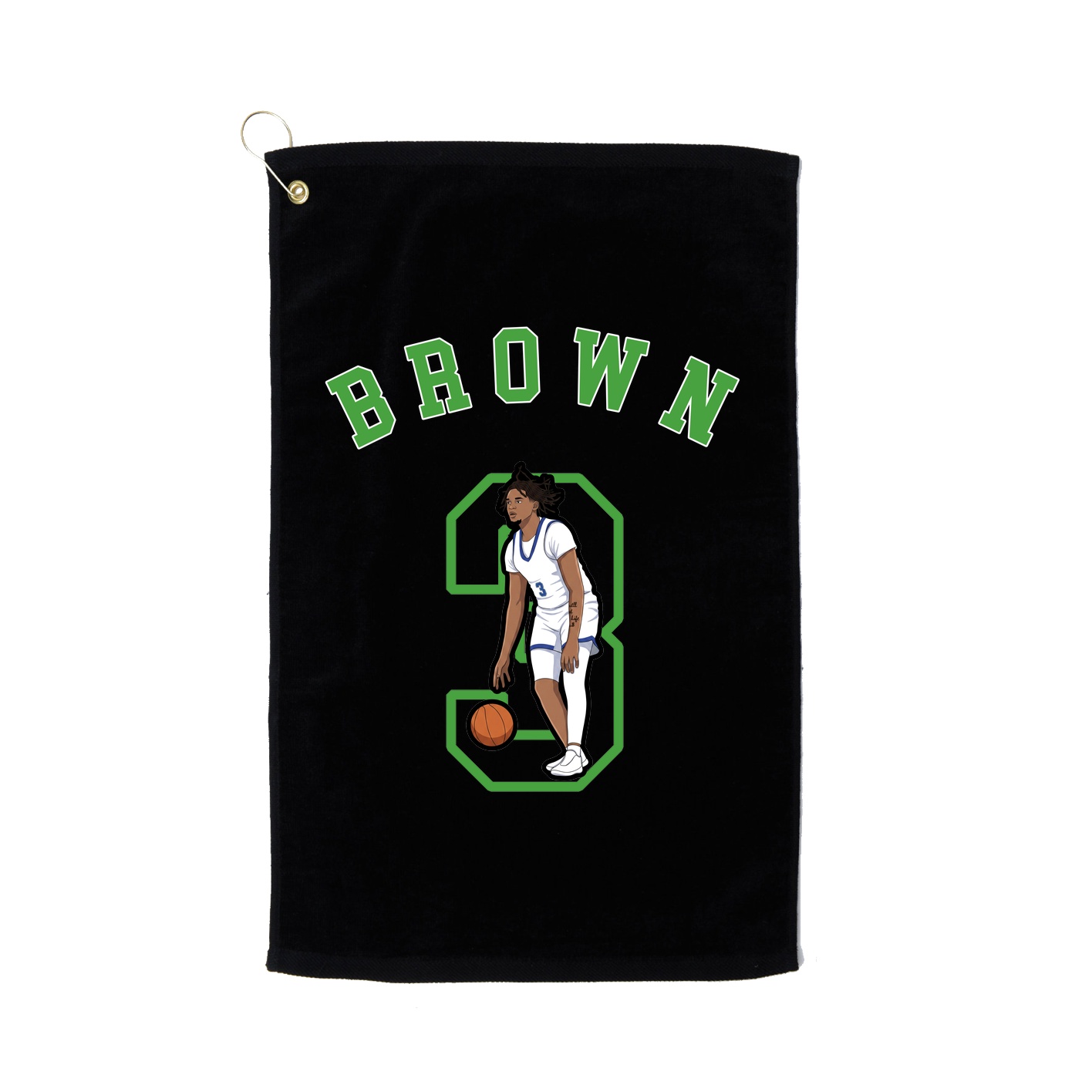 Golf Towel — Shirsey Arch in Black