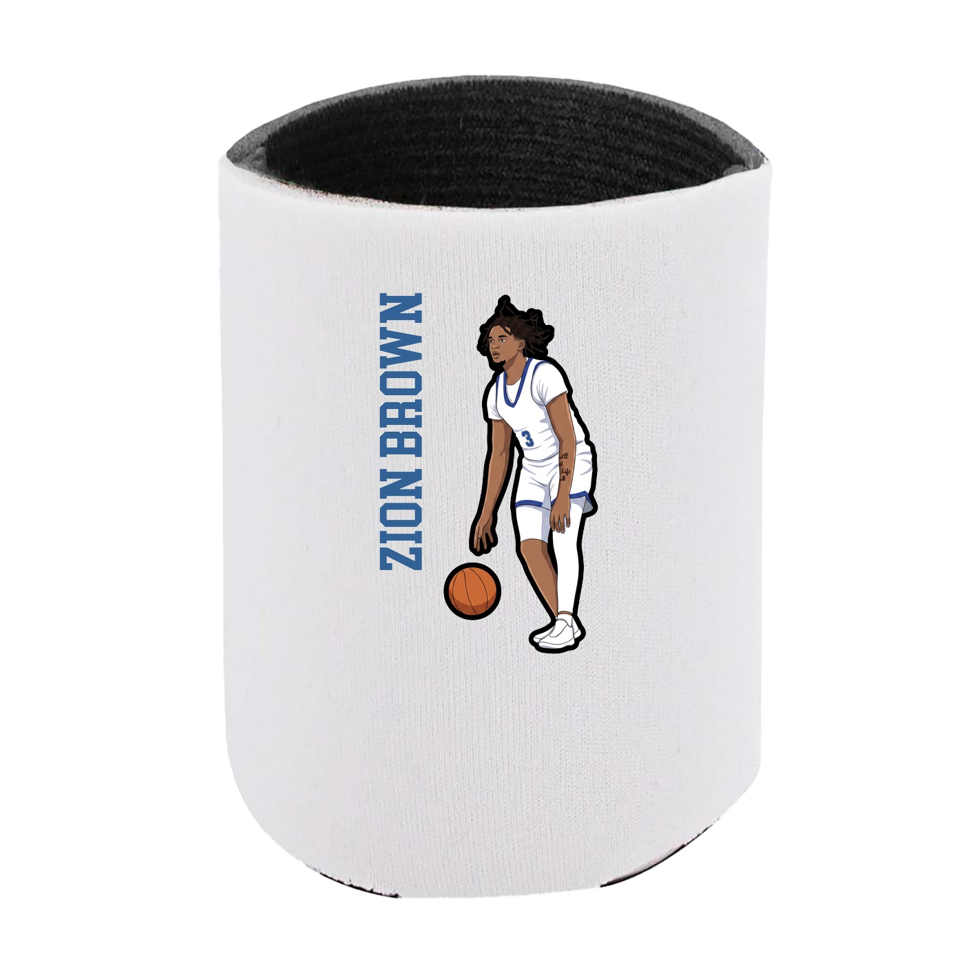 Can Holder — Name Vertical in White